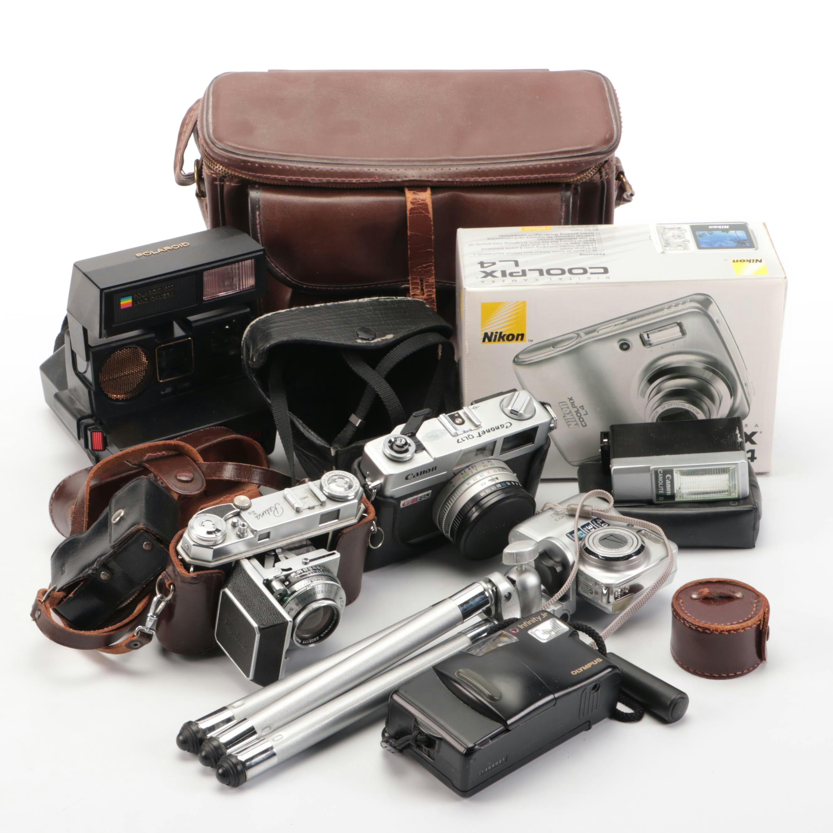 Polaroid 600 Land Camera, Kodak Retina, and More Cameras and Accessories