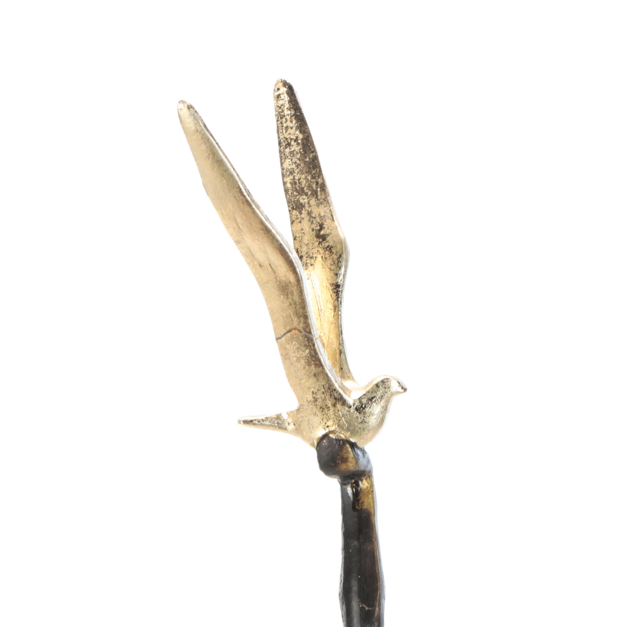 DecMode Resin "People" Sculpture on Stainless Steel Ball and Stone Base