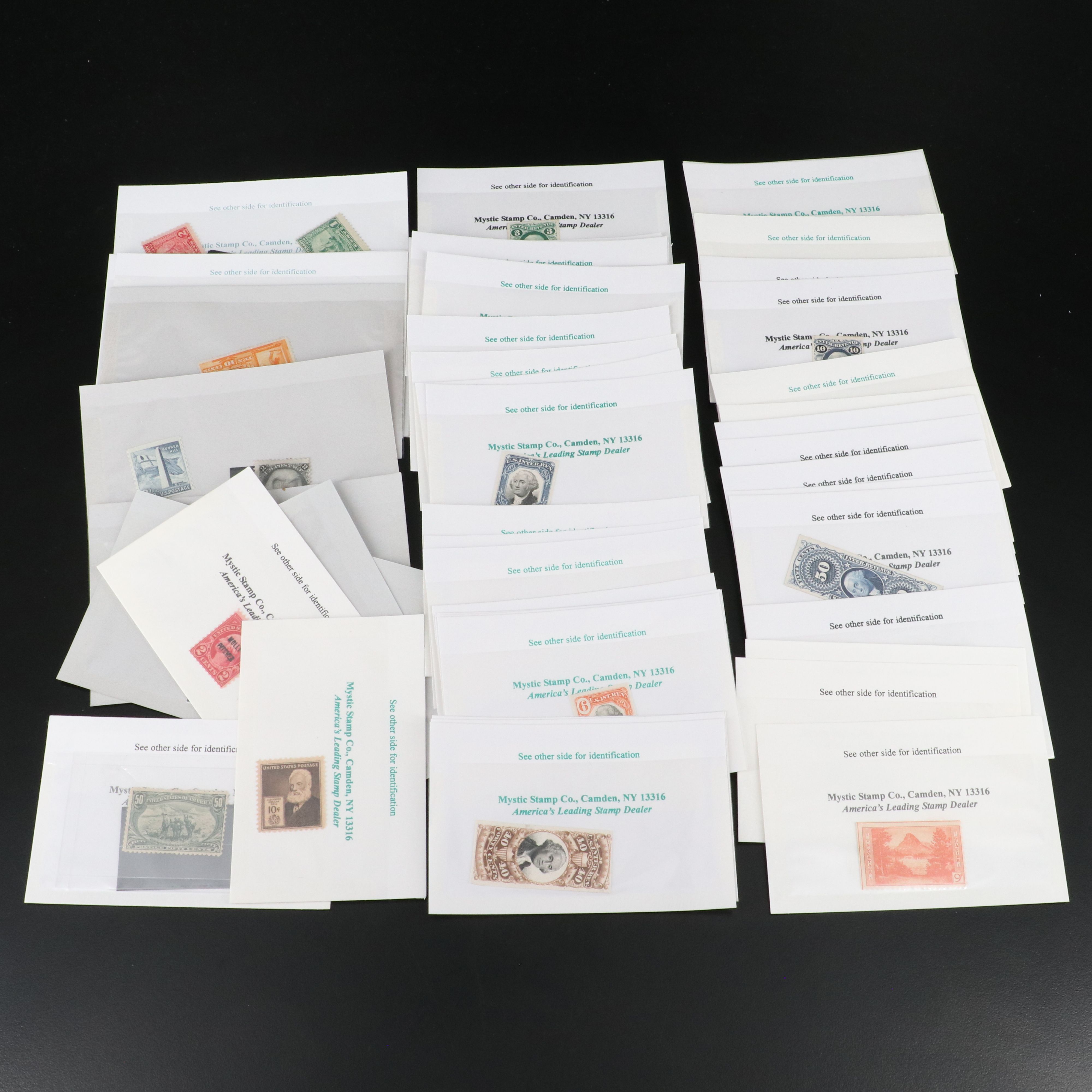 Collection of Mint Antique U.S. Single Postage Stamps, 1860s-1920s