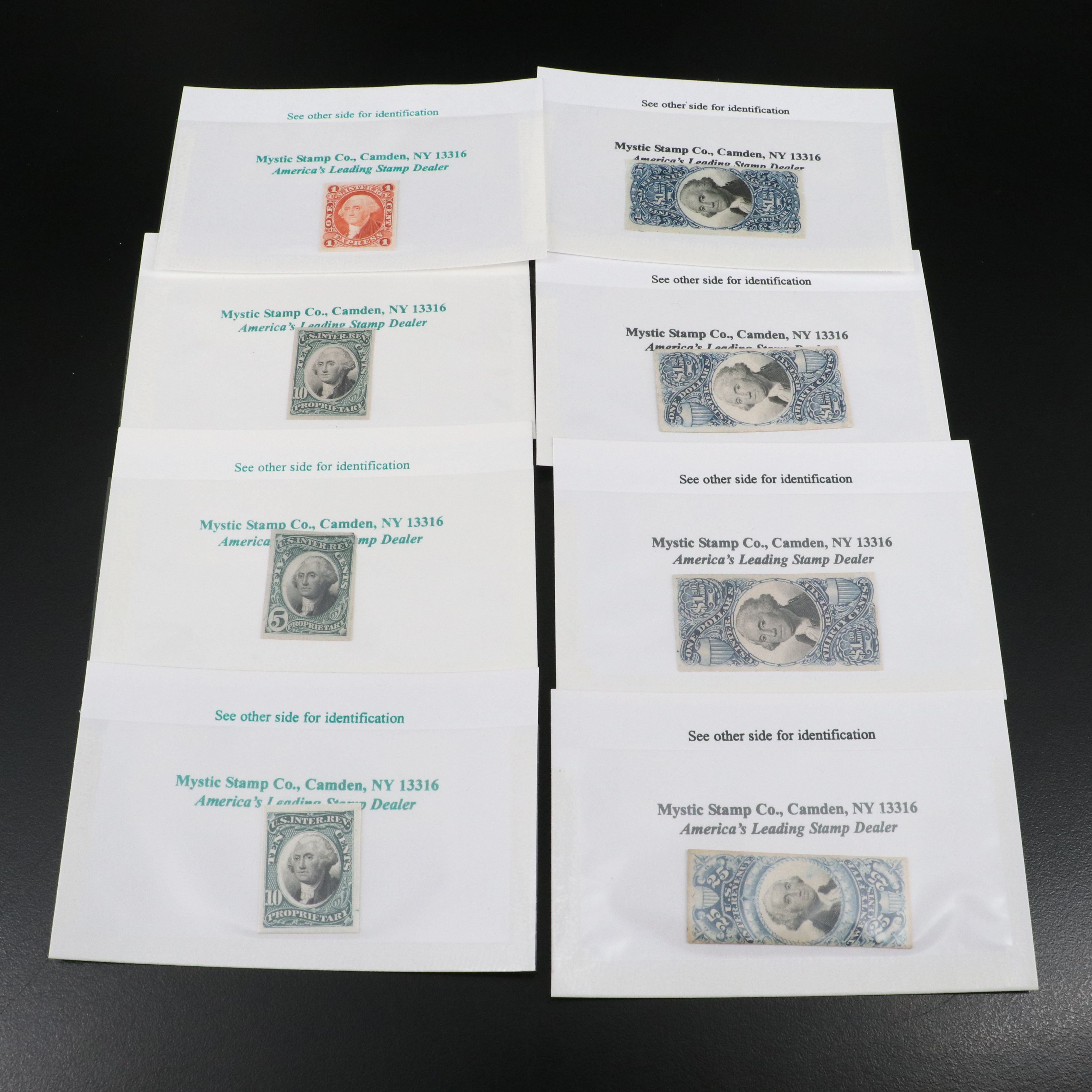 Collection of Mint Antique U.S. Single Postage Stamps, 1860s-1920s