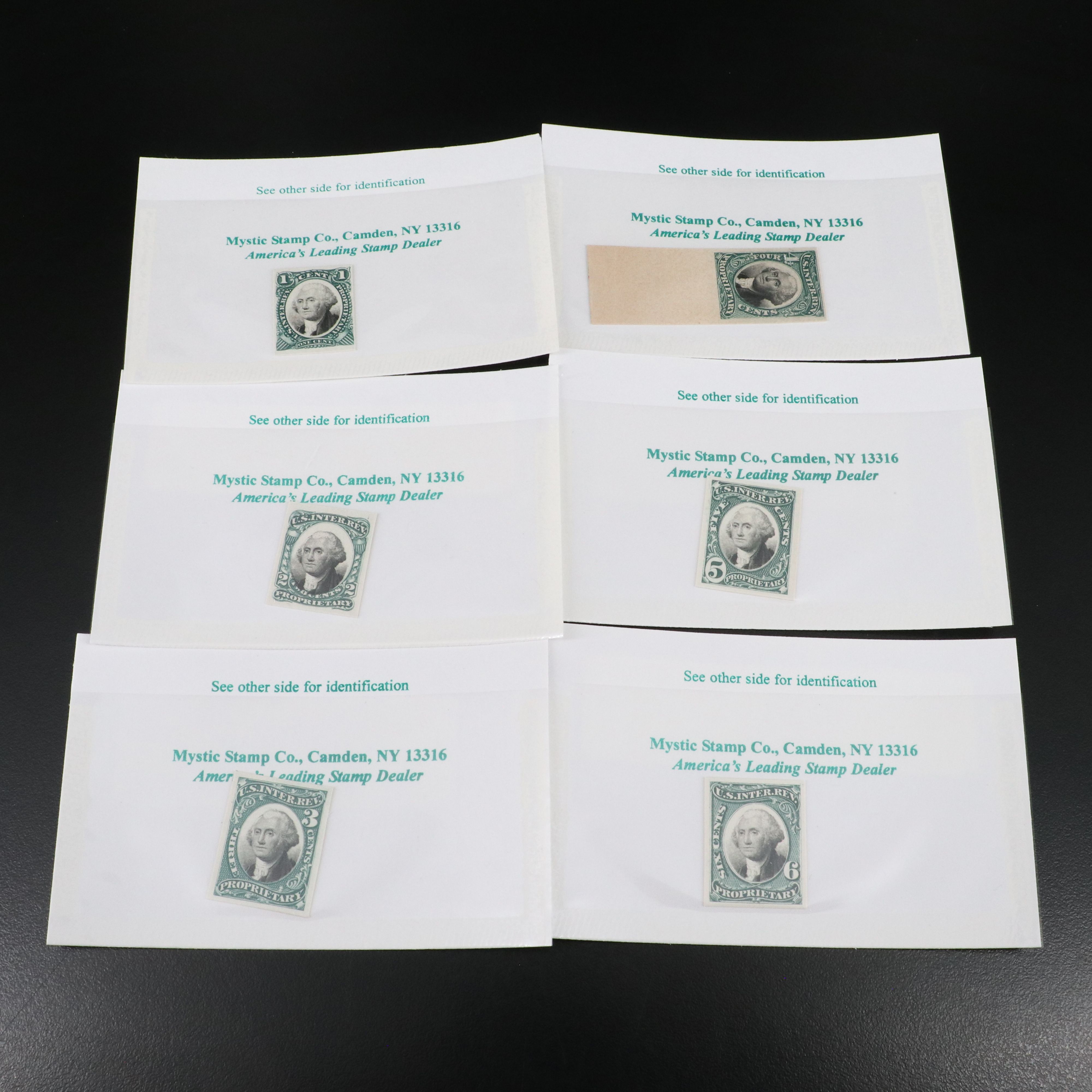 Collection of Mint Antique U.S. Single Postage Stamps, 1860s-1920s