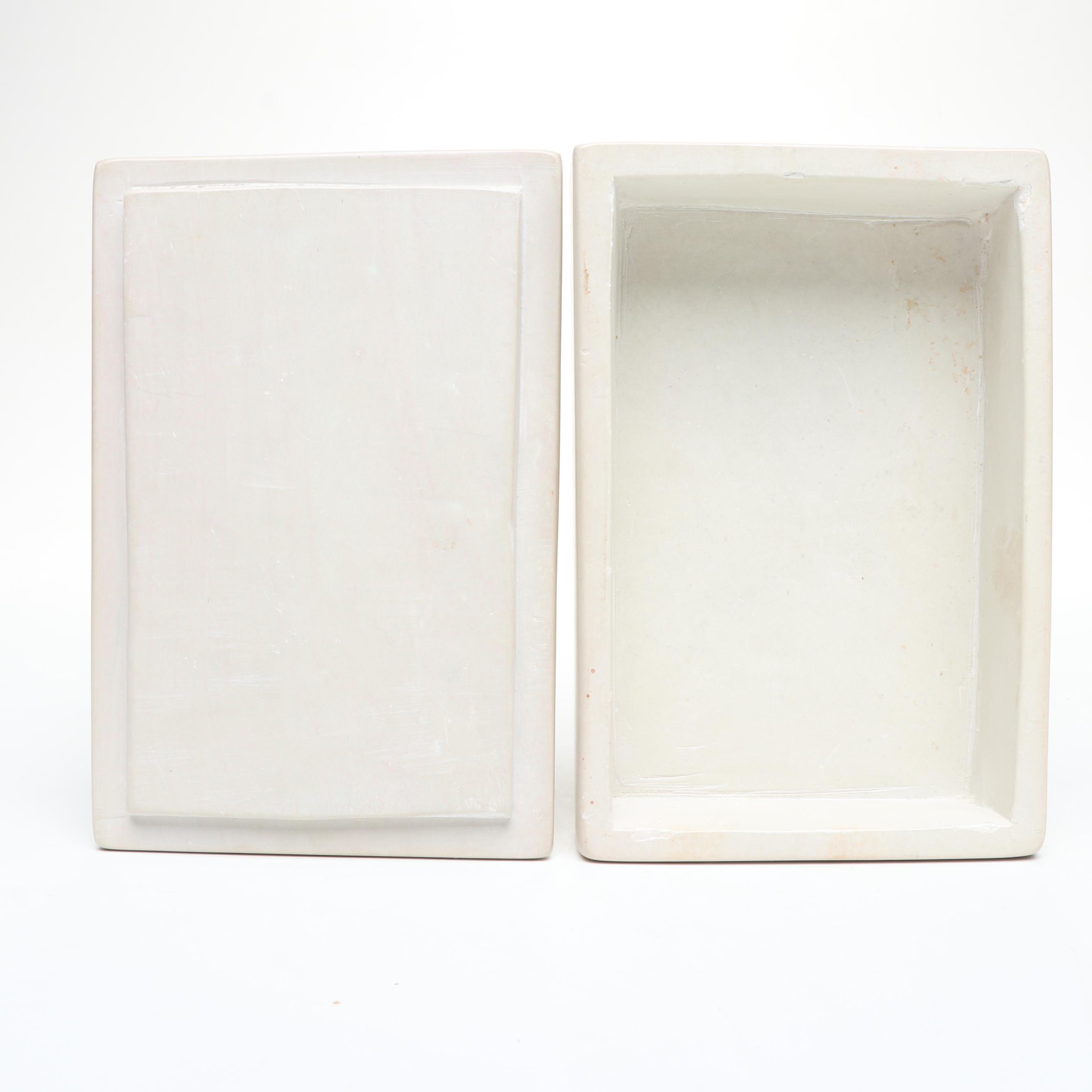 Kenyan Hand-Carved Soapstone Box with Polish Chip-Carved Sunflowers Wood Box