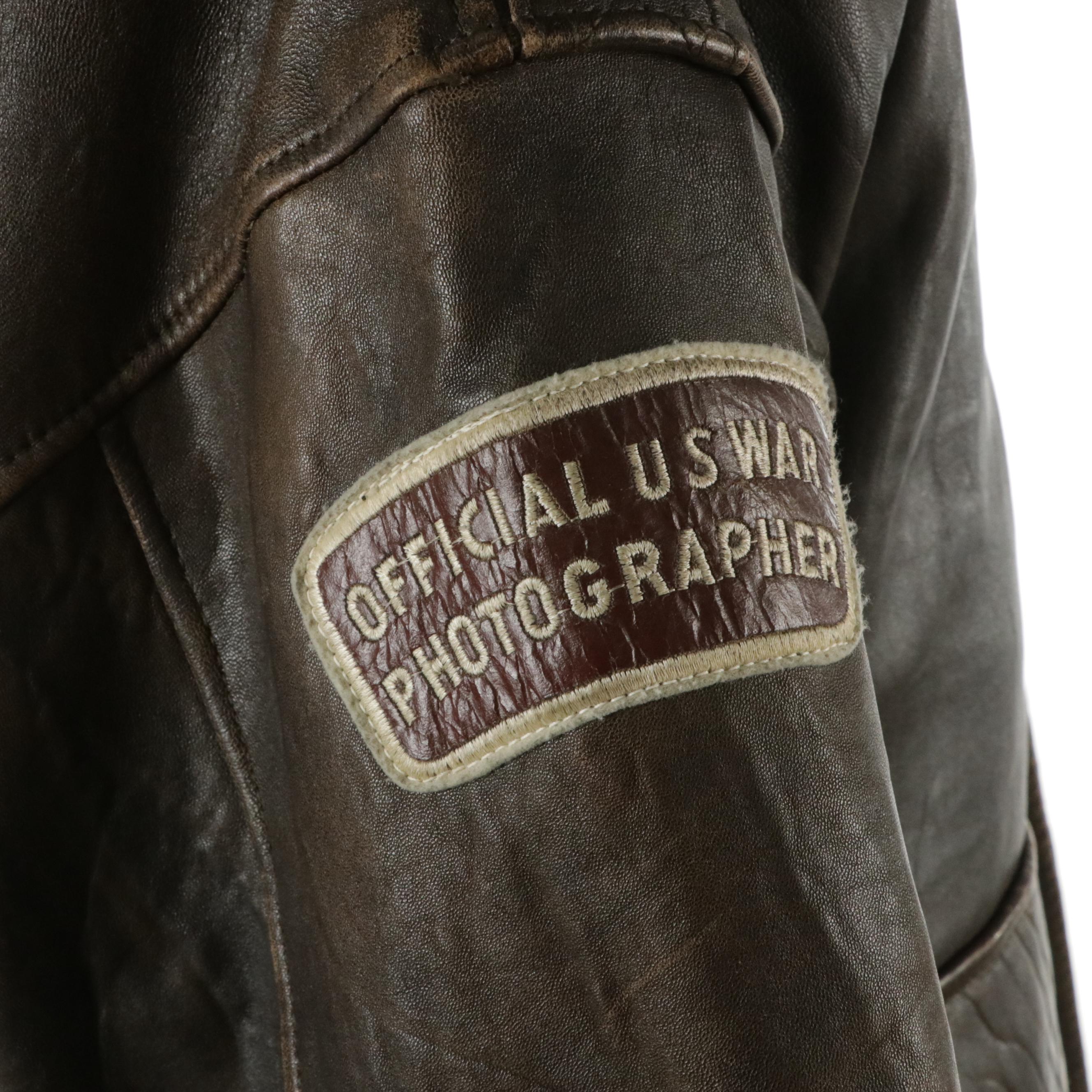 Men's Will & Geiger and Avirex Limited Brown Leather Bomber Jacket & Zip Jacket