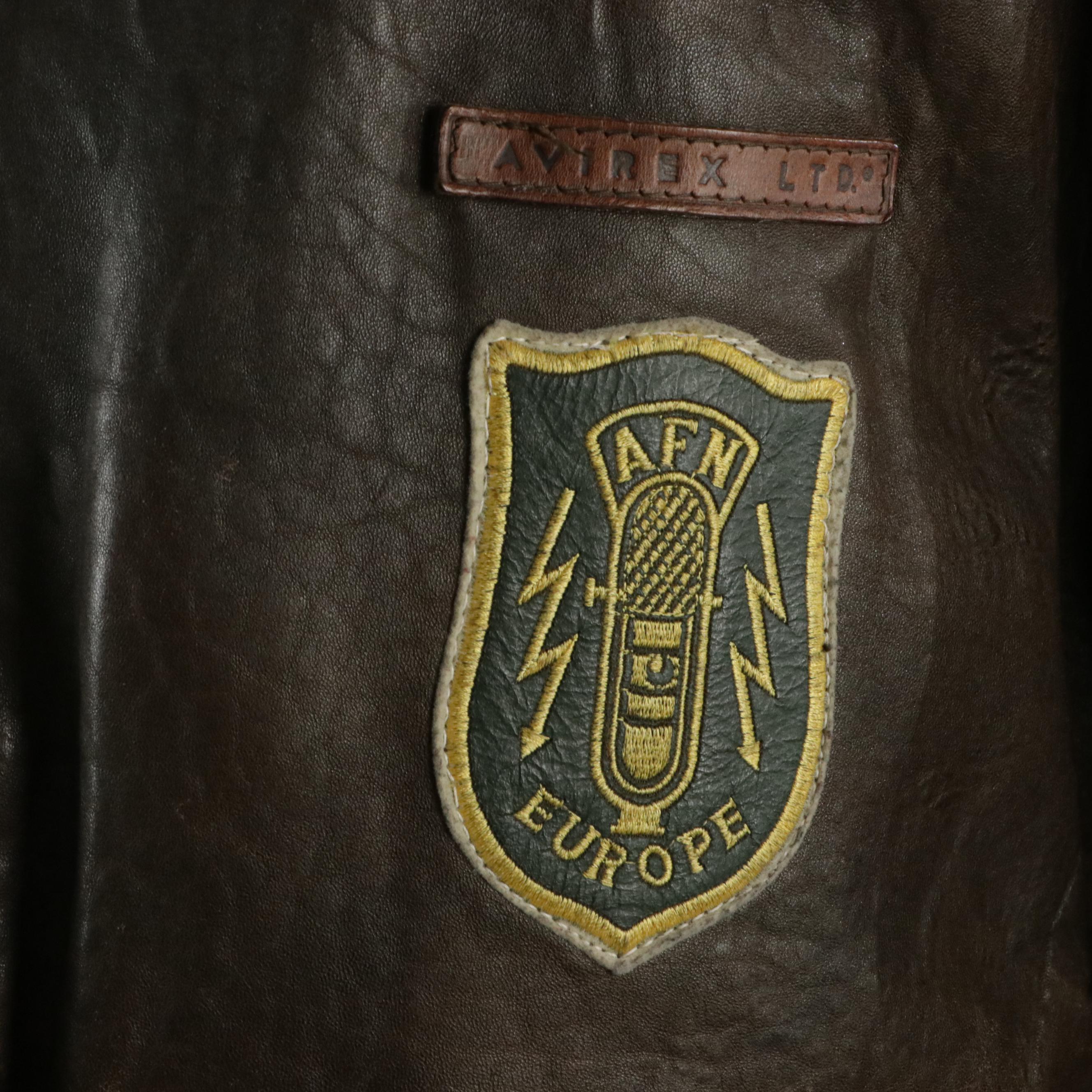 Men's Will & Geiger and Avirex Limited Brown Leather Bomber Jacket & Zip Jacket