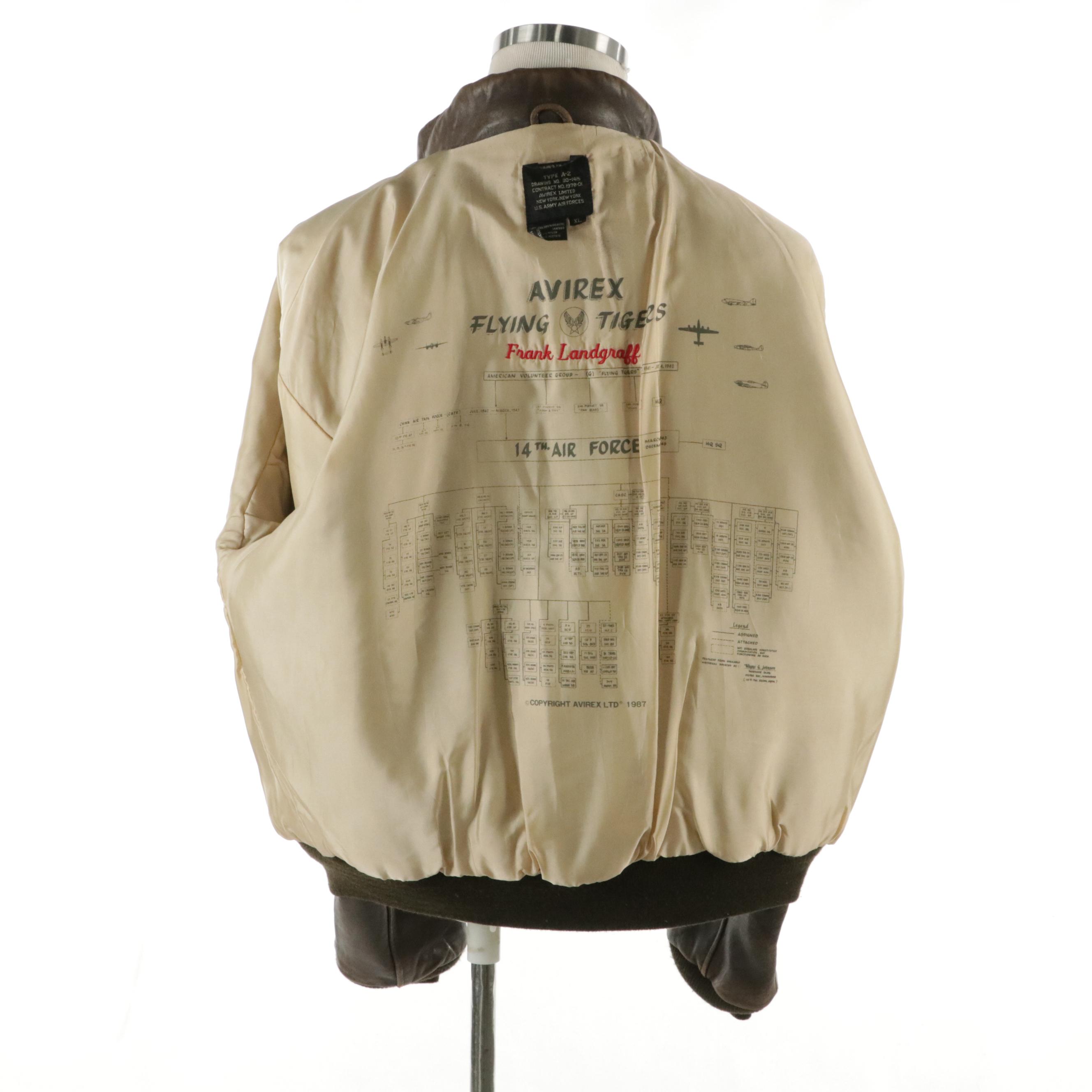 Men's Will & Geiger and Avirex Limited Brown Leather Bomber Jacket & Zip Jacket