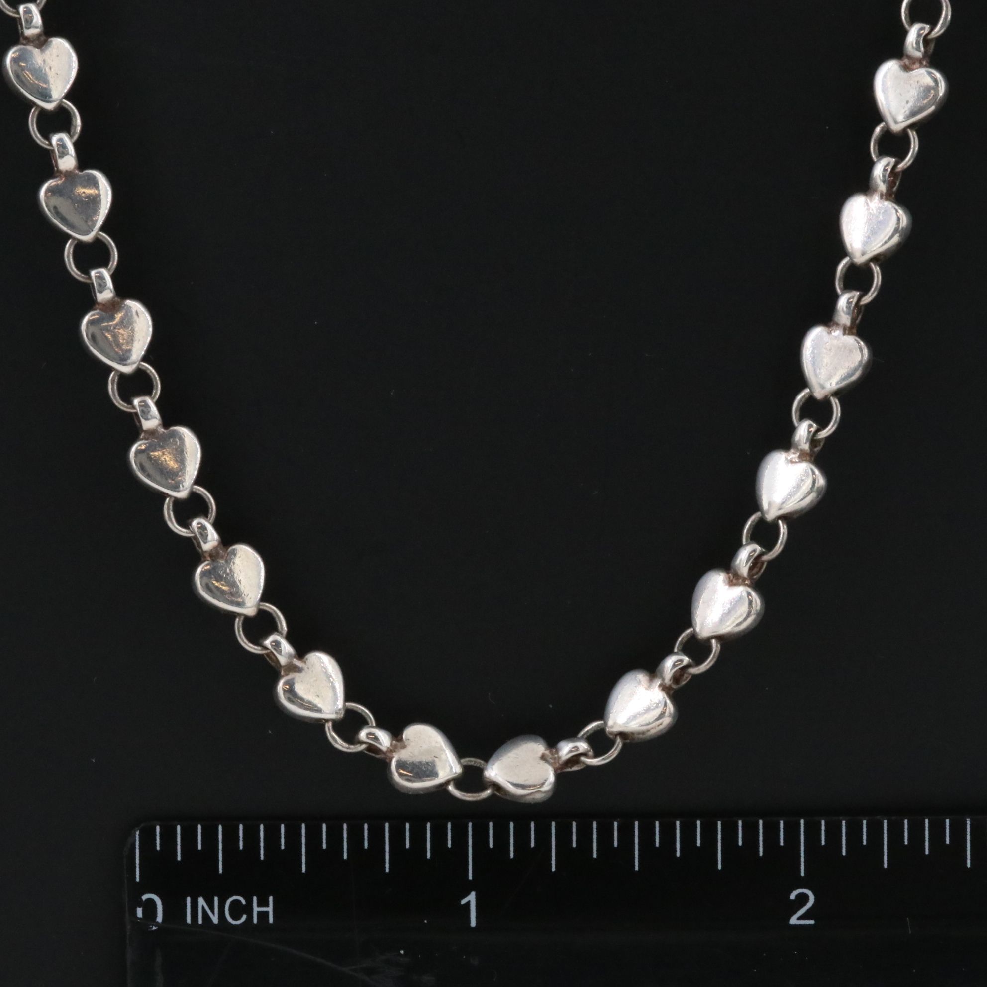 Tiffany & Co. Sterling Chain of Hearts Necklace