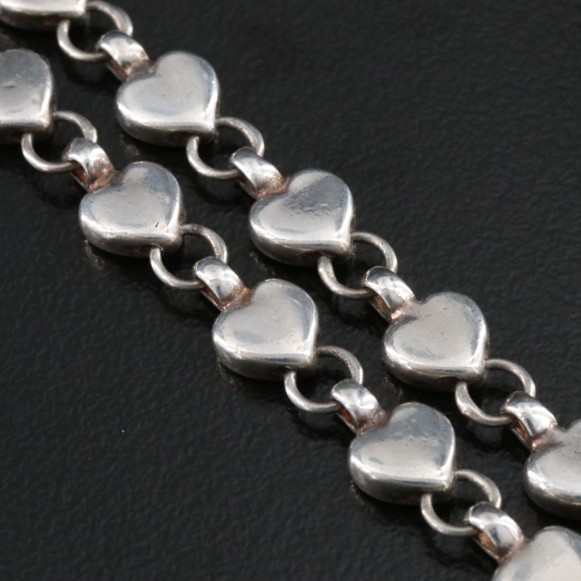 Tiffany & Co. Sterling Chain of Hearts Necklace