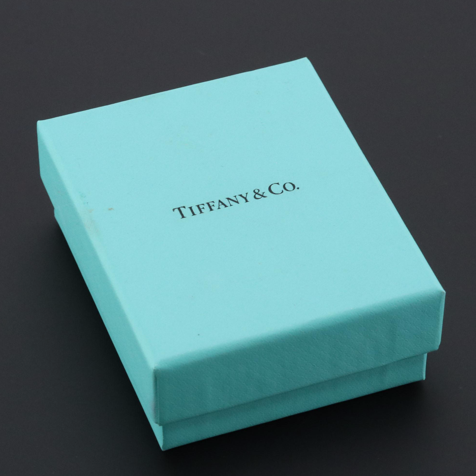 Tiffany & Co. Open Atlas Sterling Pendant Necklace in Box