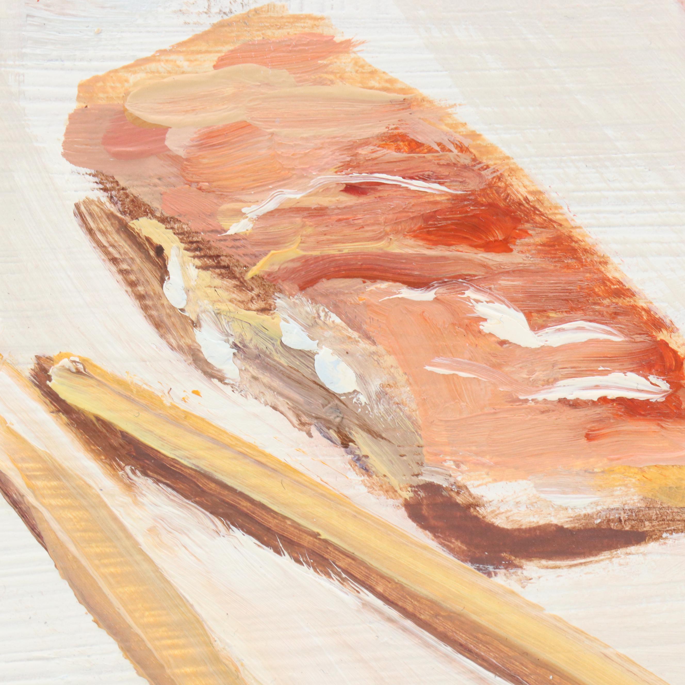 Natalia Demenko Still Life Oil Painting of Sushi, 21st Century