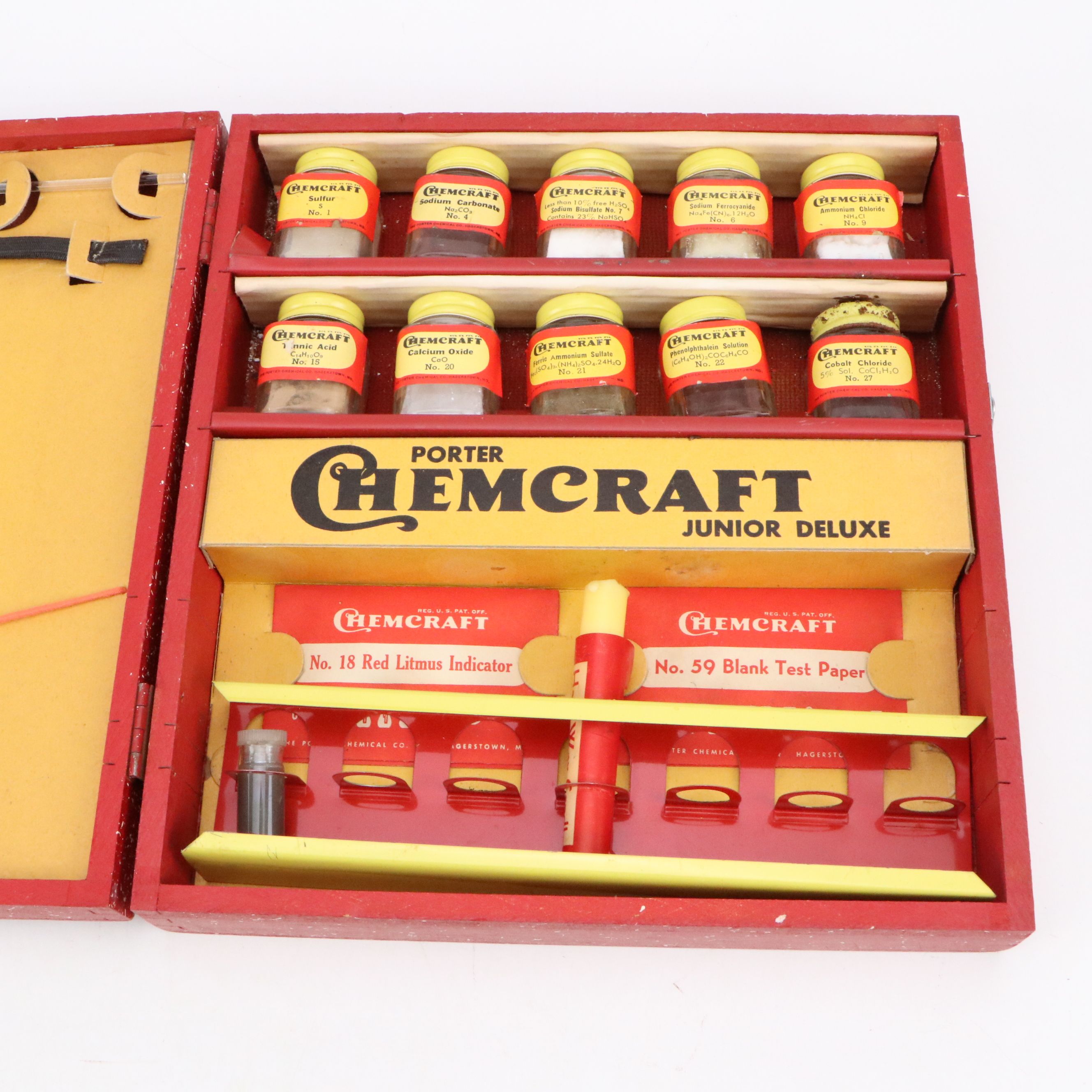 Porter Chemcraft Junior Science Chemistry Set with Manuals