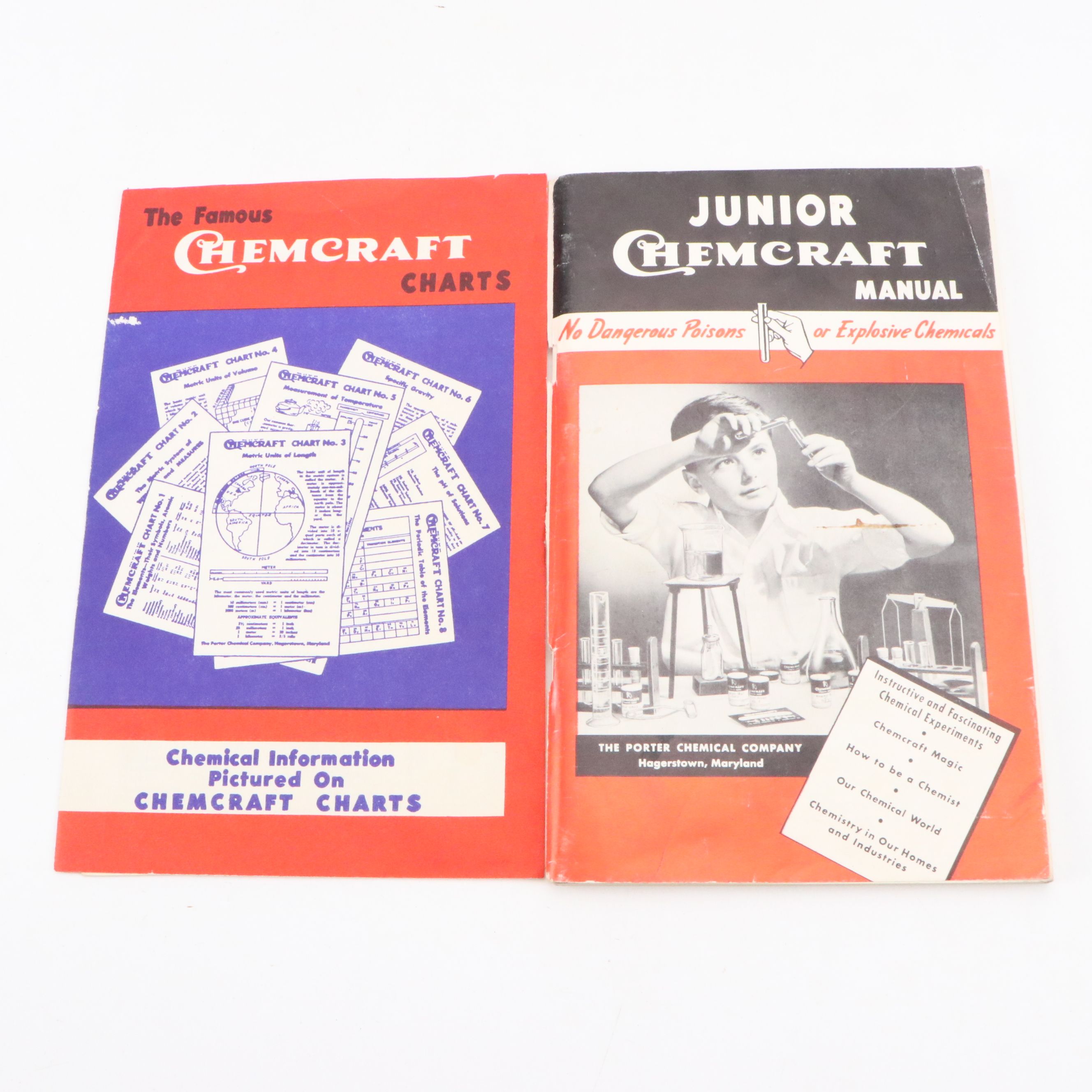 Porter Chemcraft Junior Science Chemistry Set with Manuals