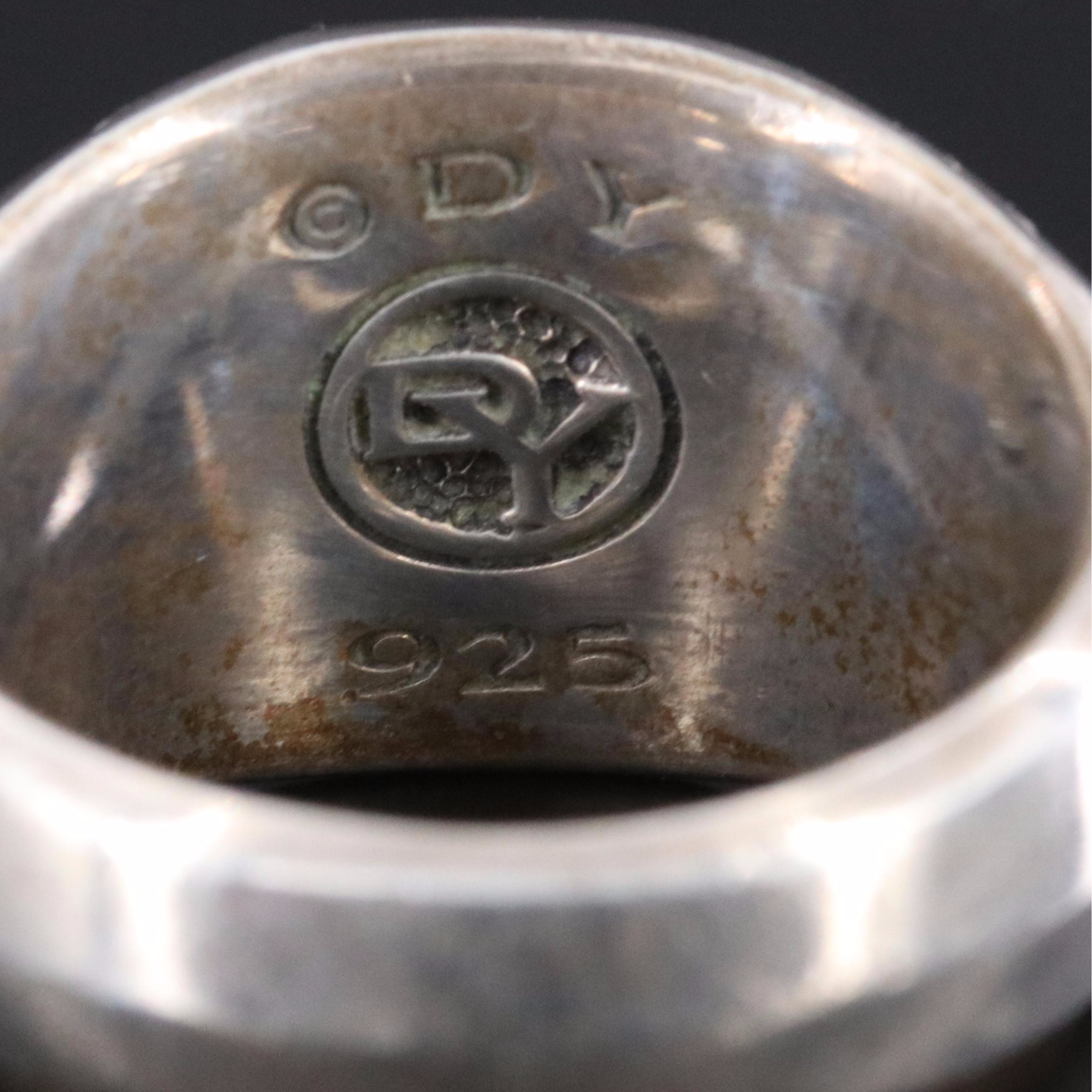 David Yurman Exotic Stone Sterling and Pietersite Ring