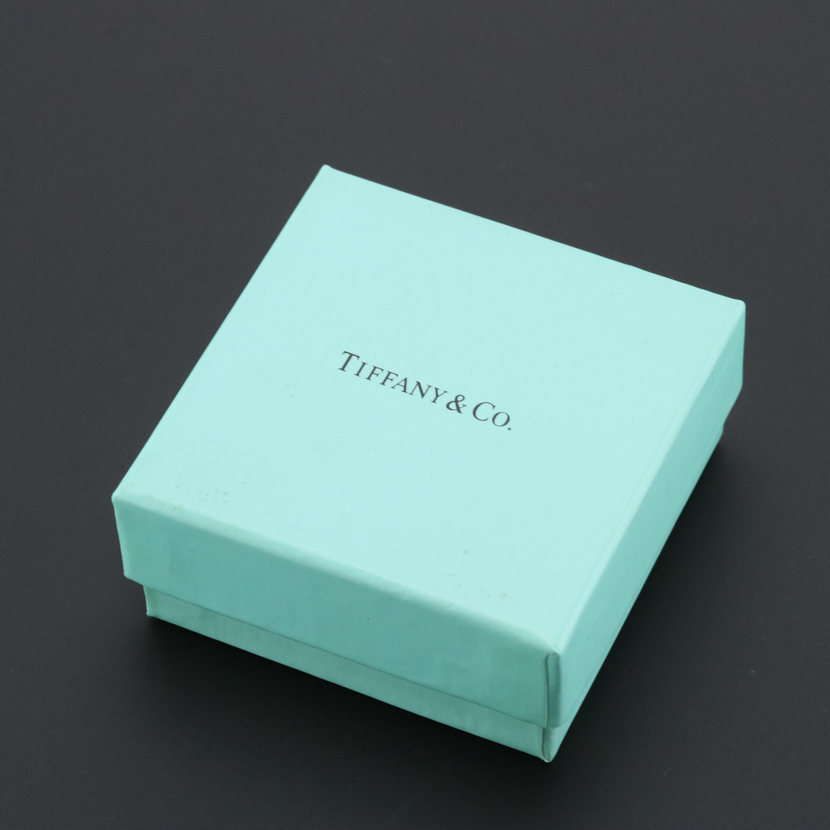 Tiffany & Co. Sterling Heart Padlock Pendant Necklace with Box