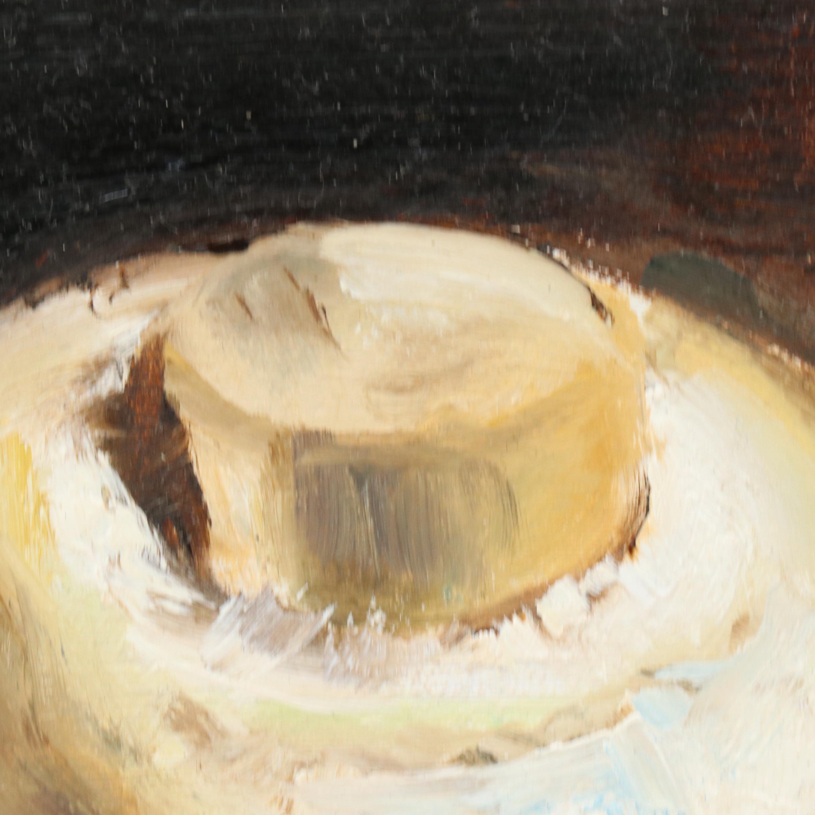 Natalia Demenko Still Life Oil Painting with Mushrooms, 21st Century