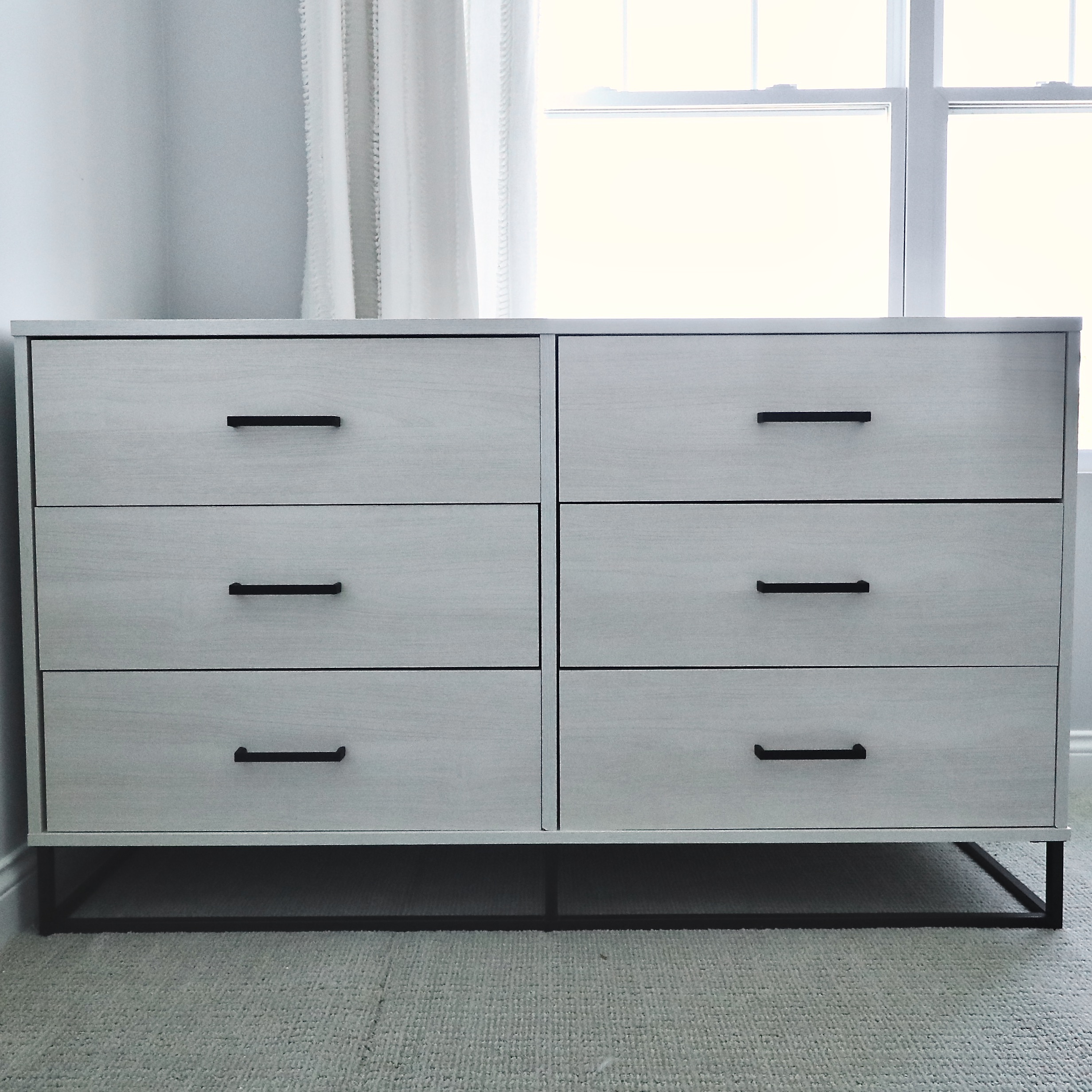 Laminate Six-Drawer Dresser