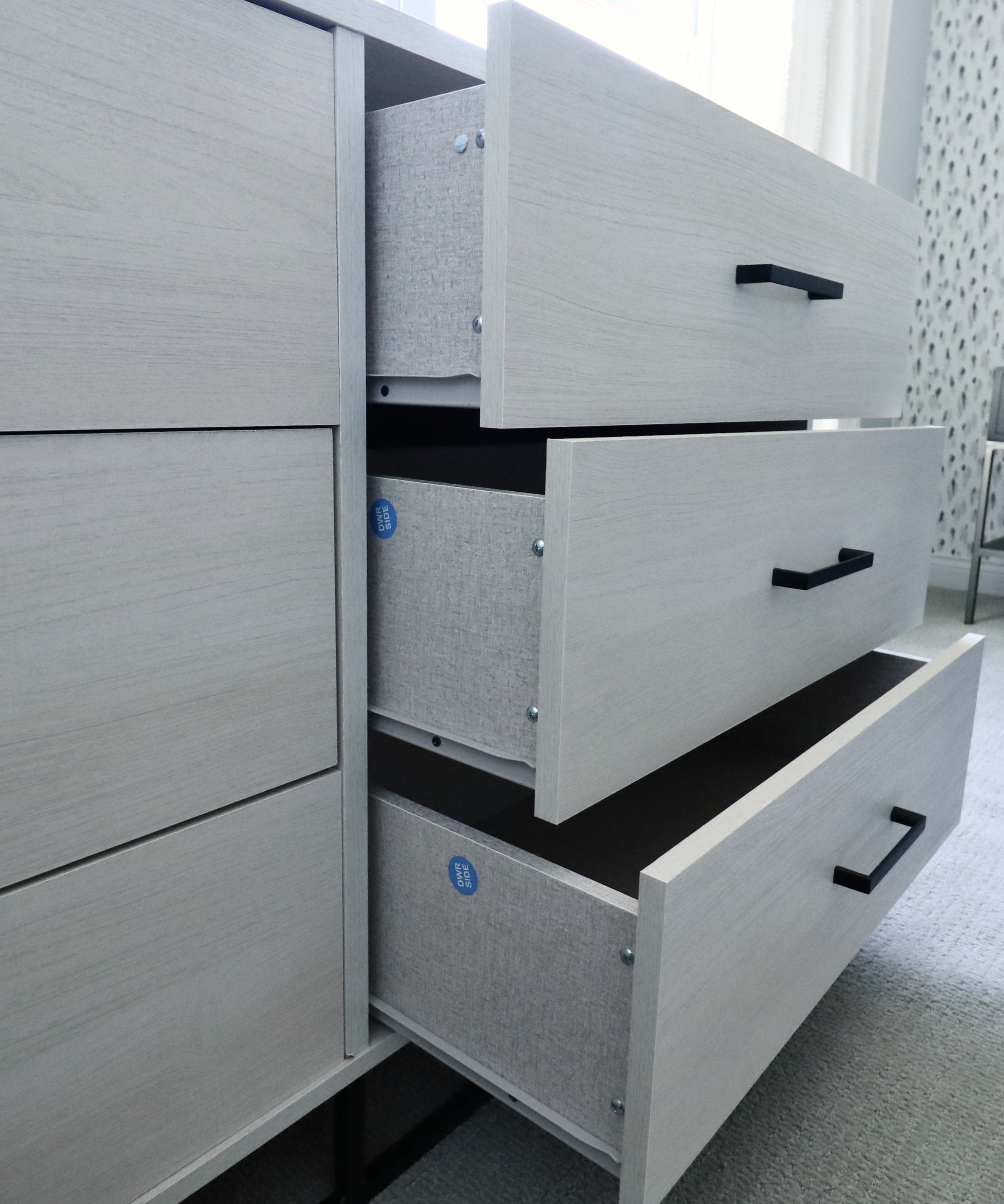 Laminate Six-Drawer Dresser