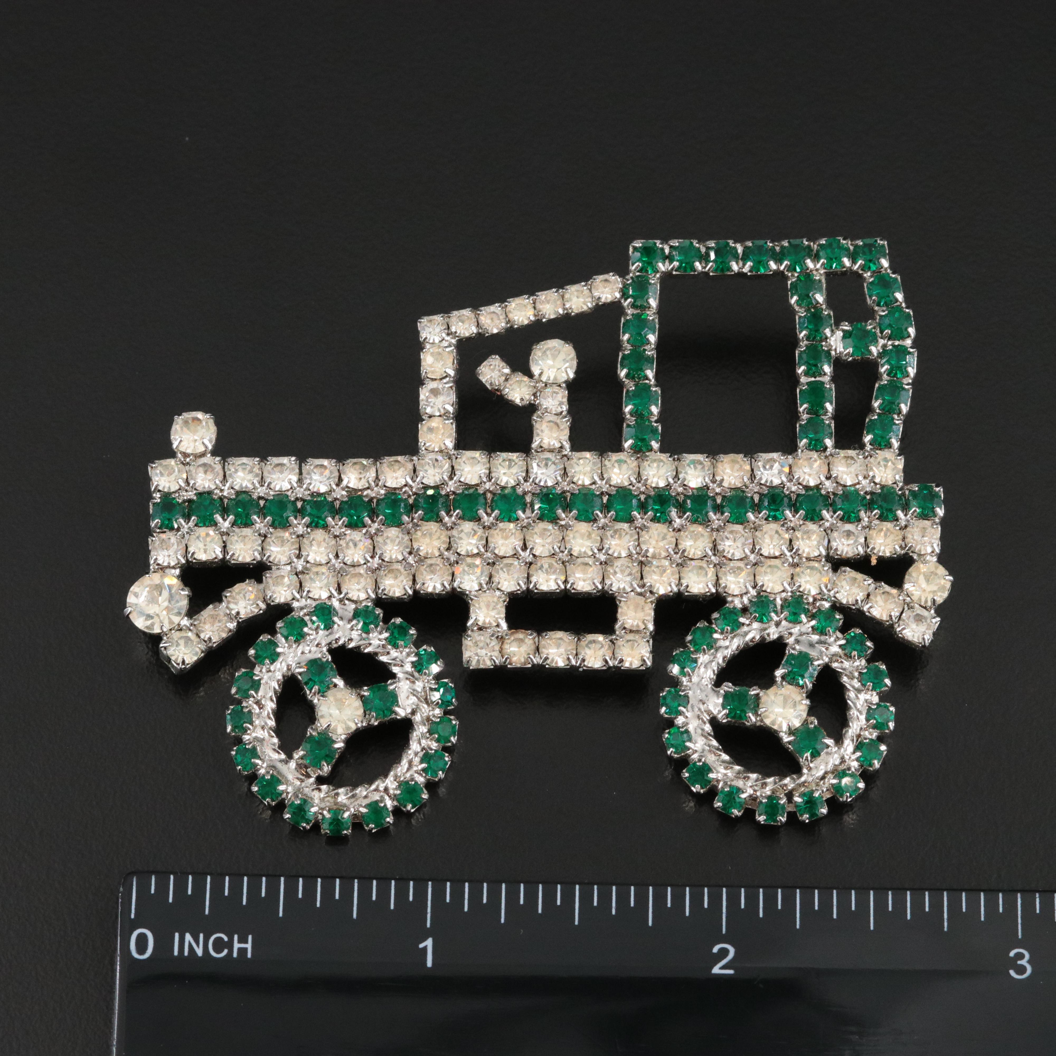 Ford Model T Rhinestone Car Brooch