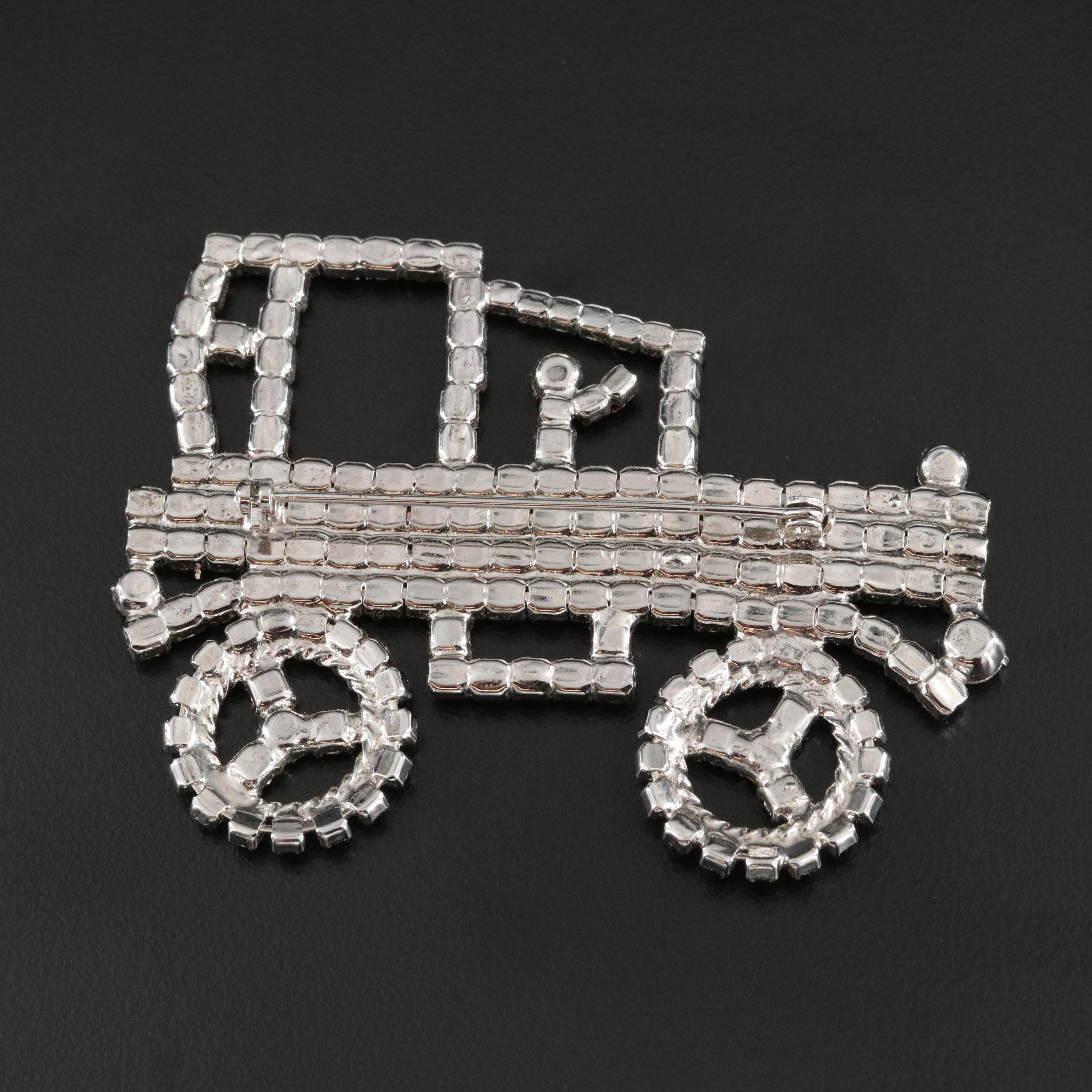 Ford Model T Rhinestone Car Brooch