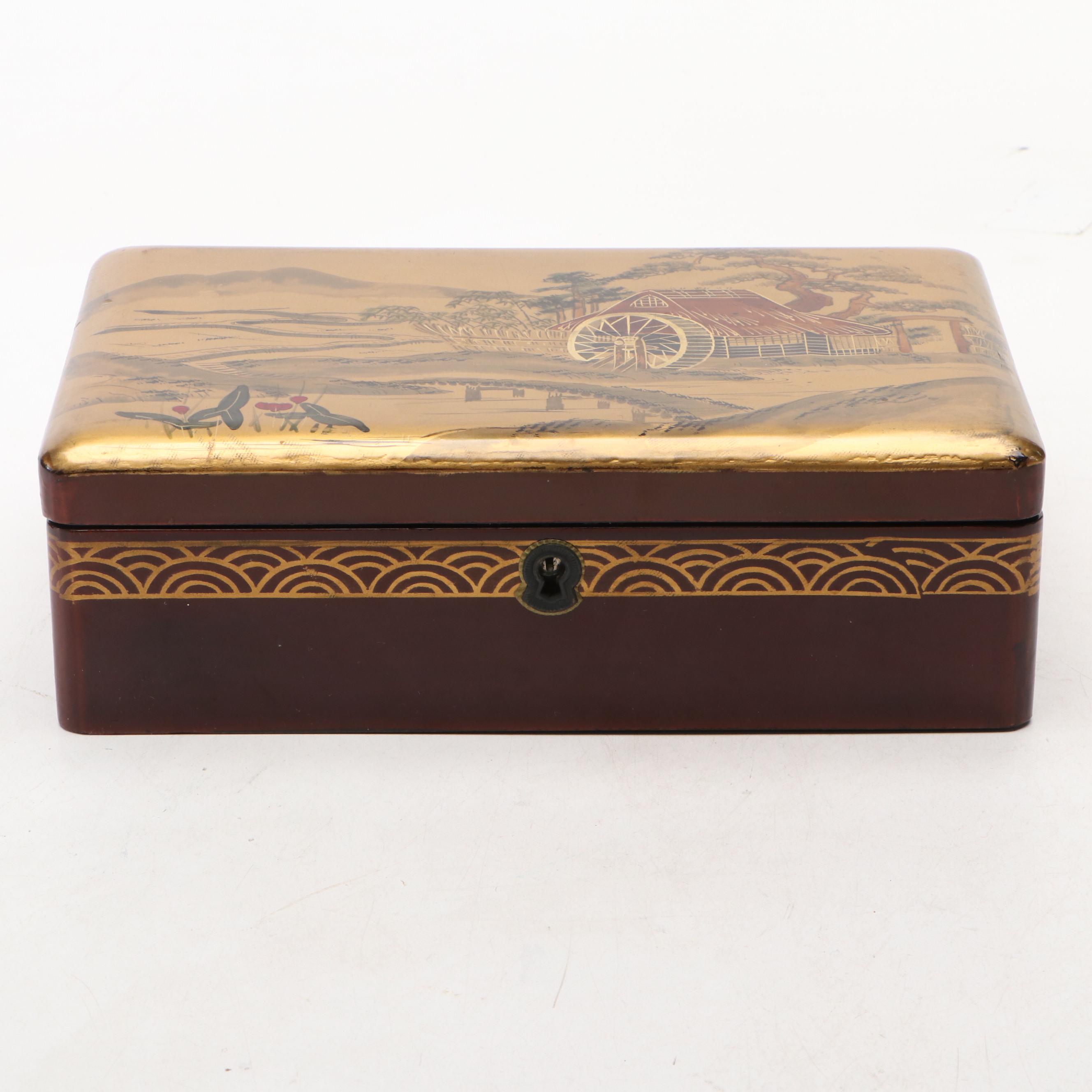 Whitman Chocolates Hand-Painted Metal Box, Mid-20th Century