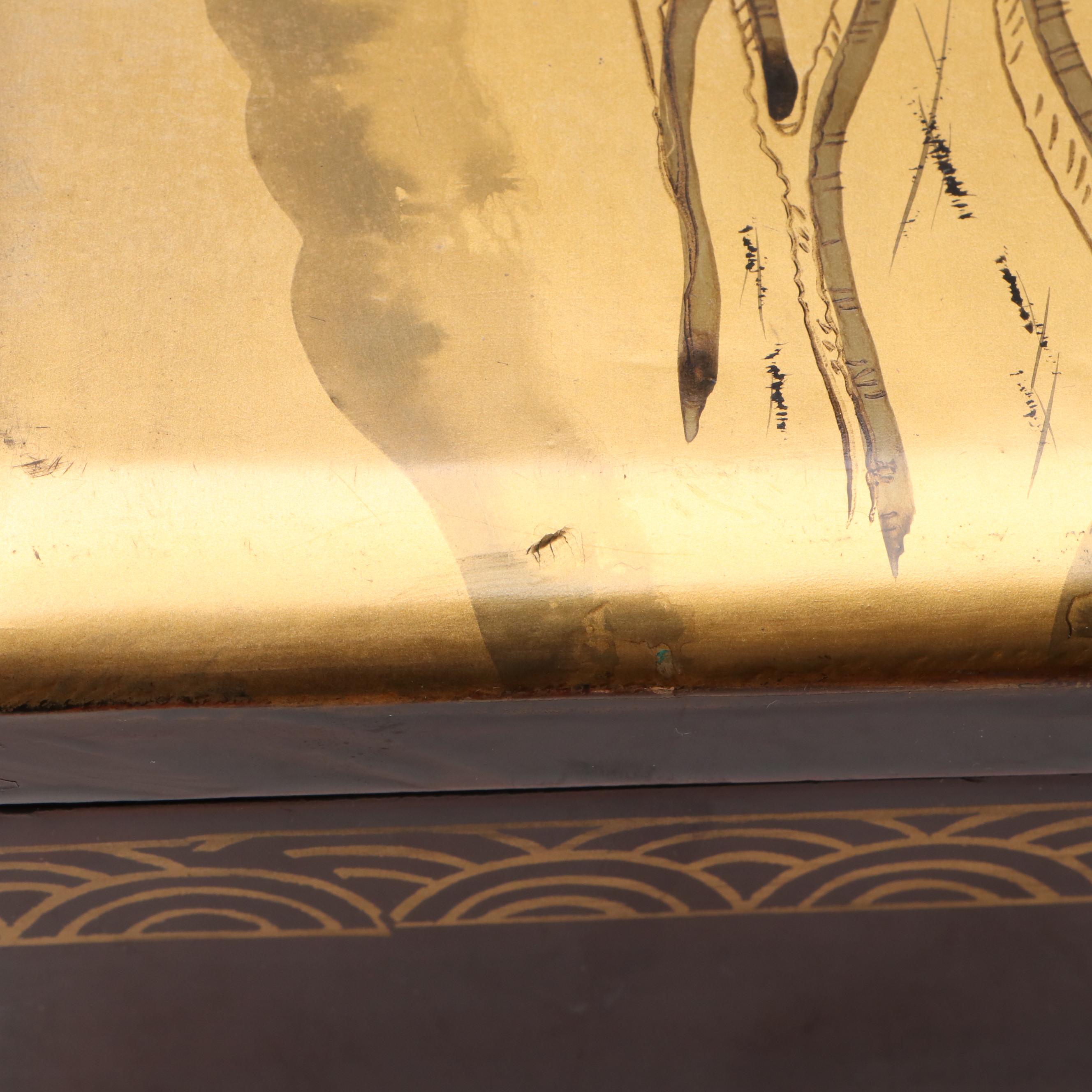 Whitman Chocolates Hand-Painted Metal Box, Mid-20th Century