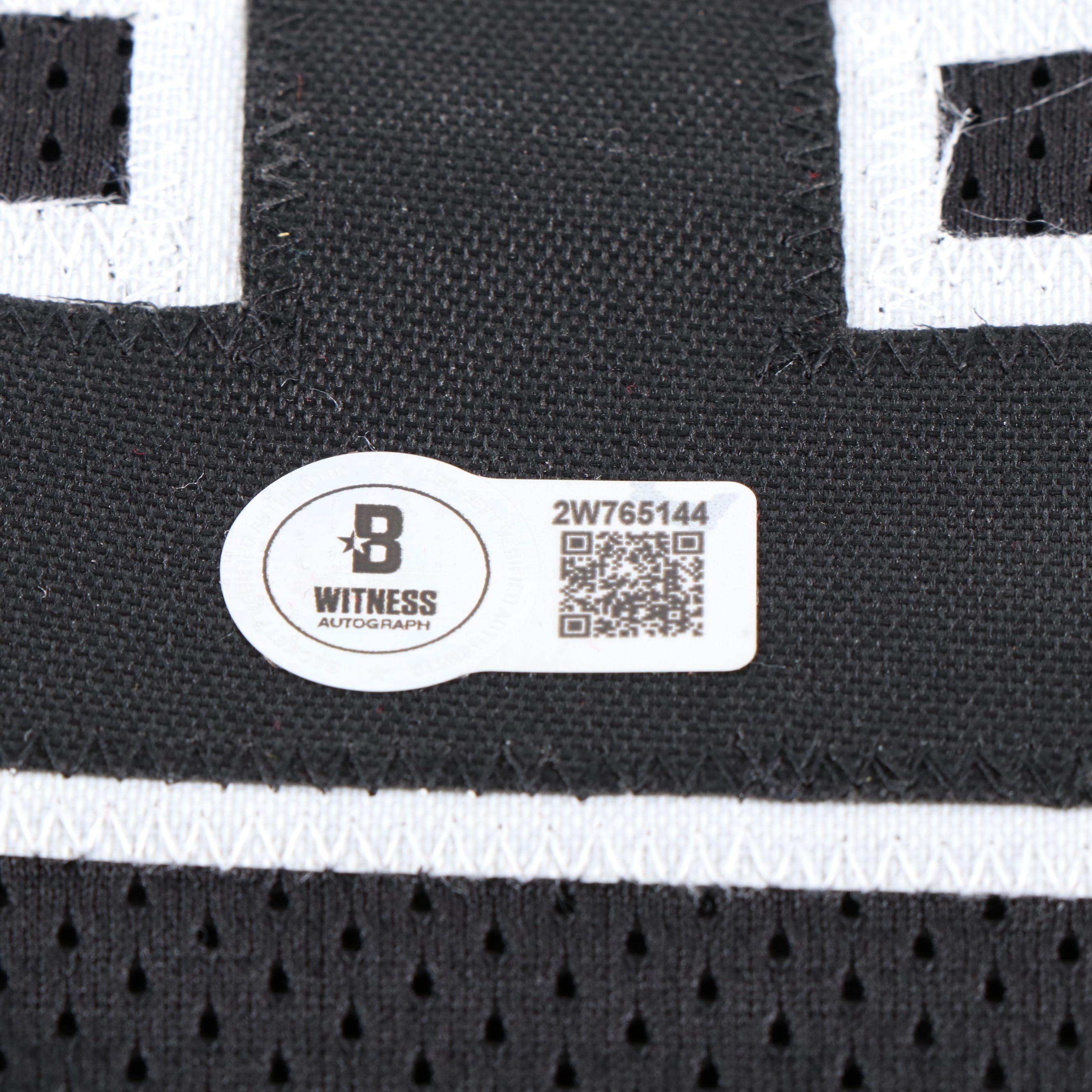 George Gervin Signed San Antonio Spurs Basketball Jersey, Beckett