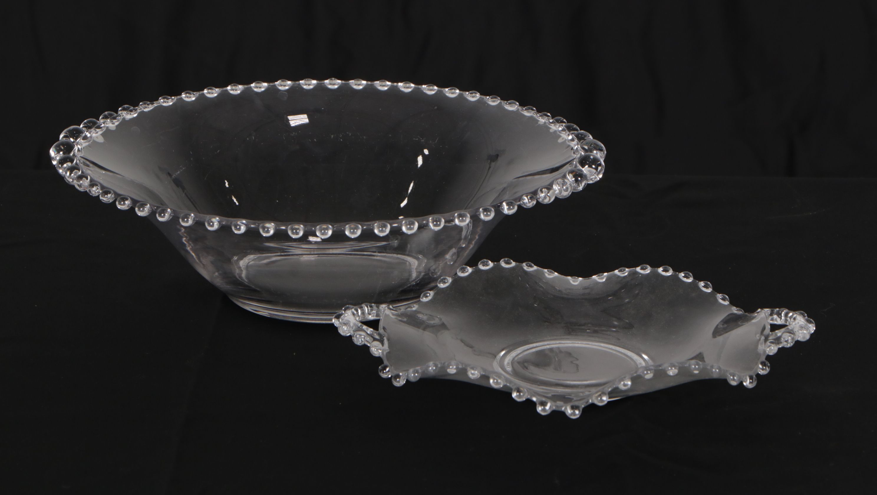 Imperial "Candlewick" Glassware Collection Featuring Waterfall Candle Holders