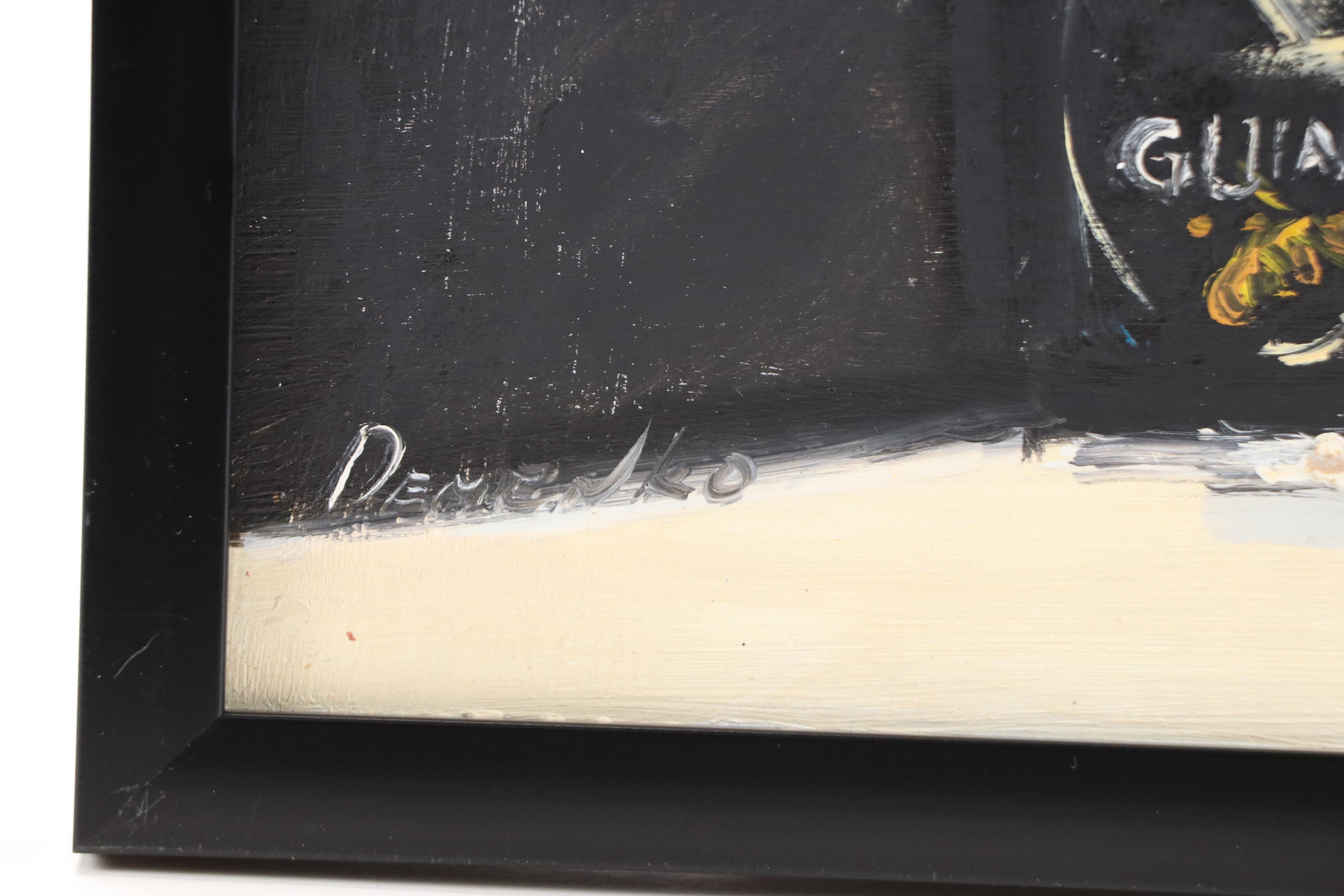 Natalia Demenko Still Life Oil Painting of Guinness, 21st Century