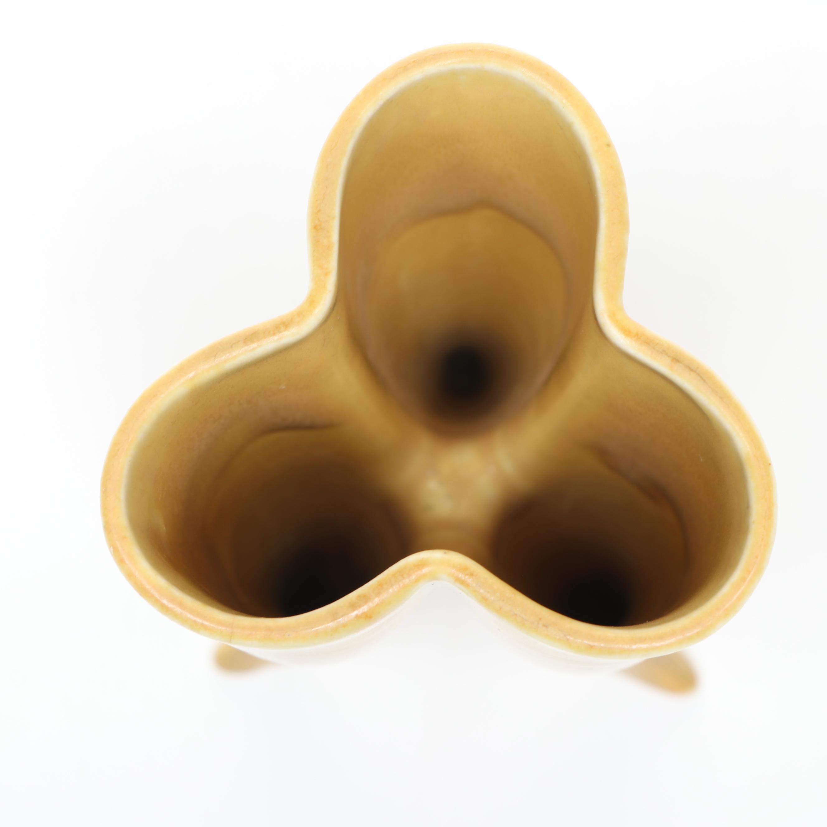 Rookwood Pottery Art Deco Three-Lobed Vase & Incised Floral Vase, Early 20th C.