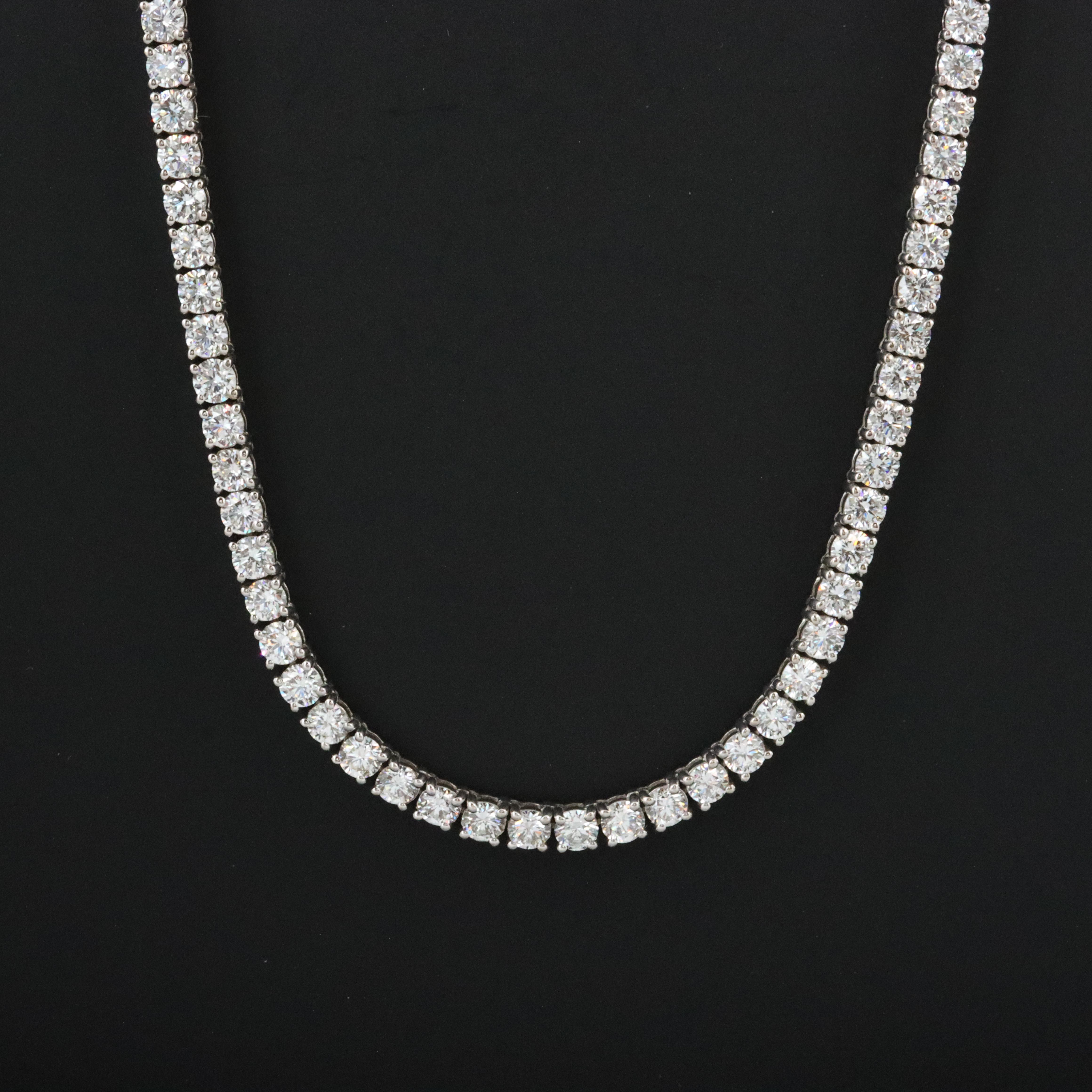 14K 12.77 CTW Lab Grown Diamond Necklace
