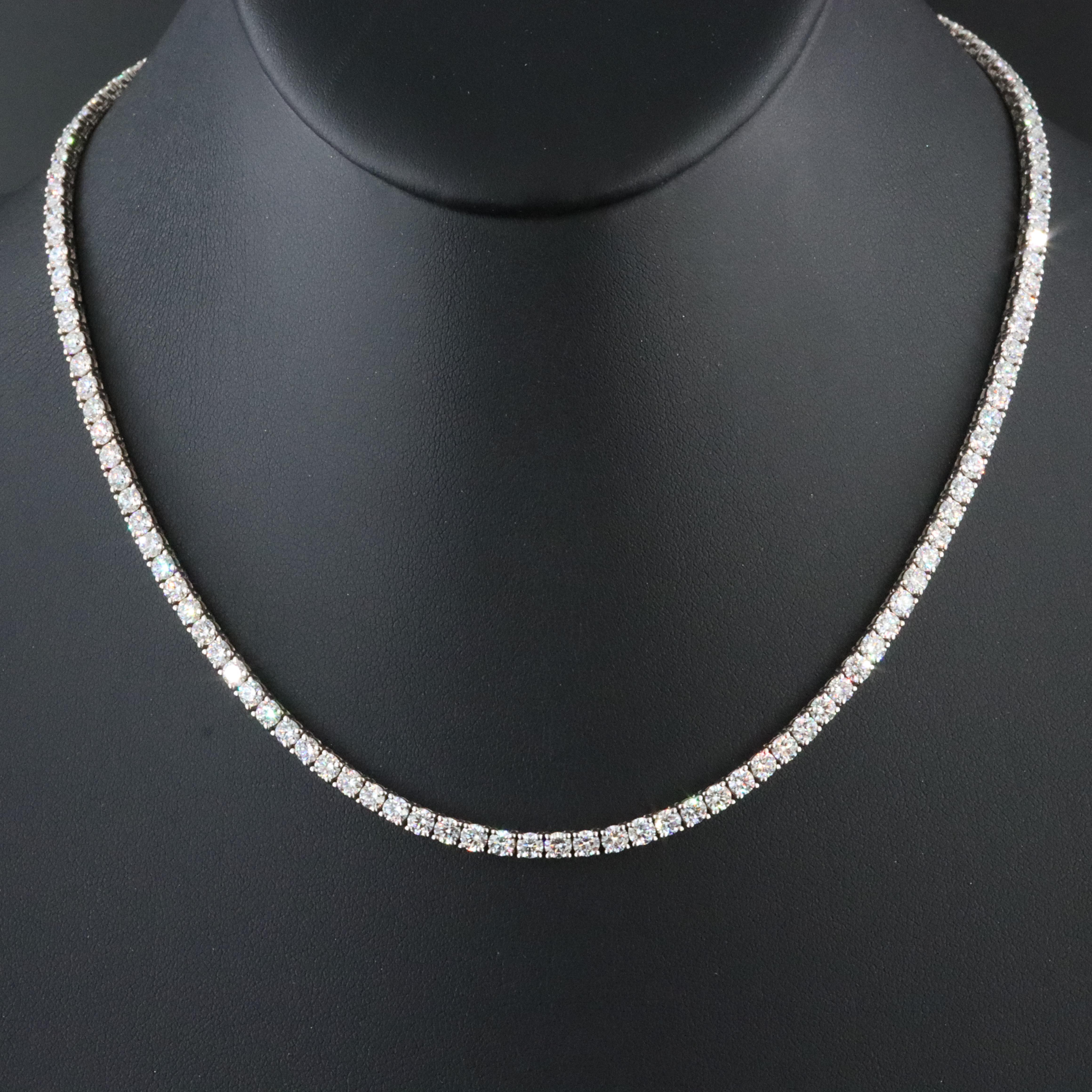 14K 12.77 CTW Lab Grown Diamond Necklace