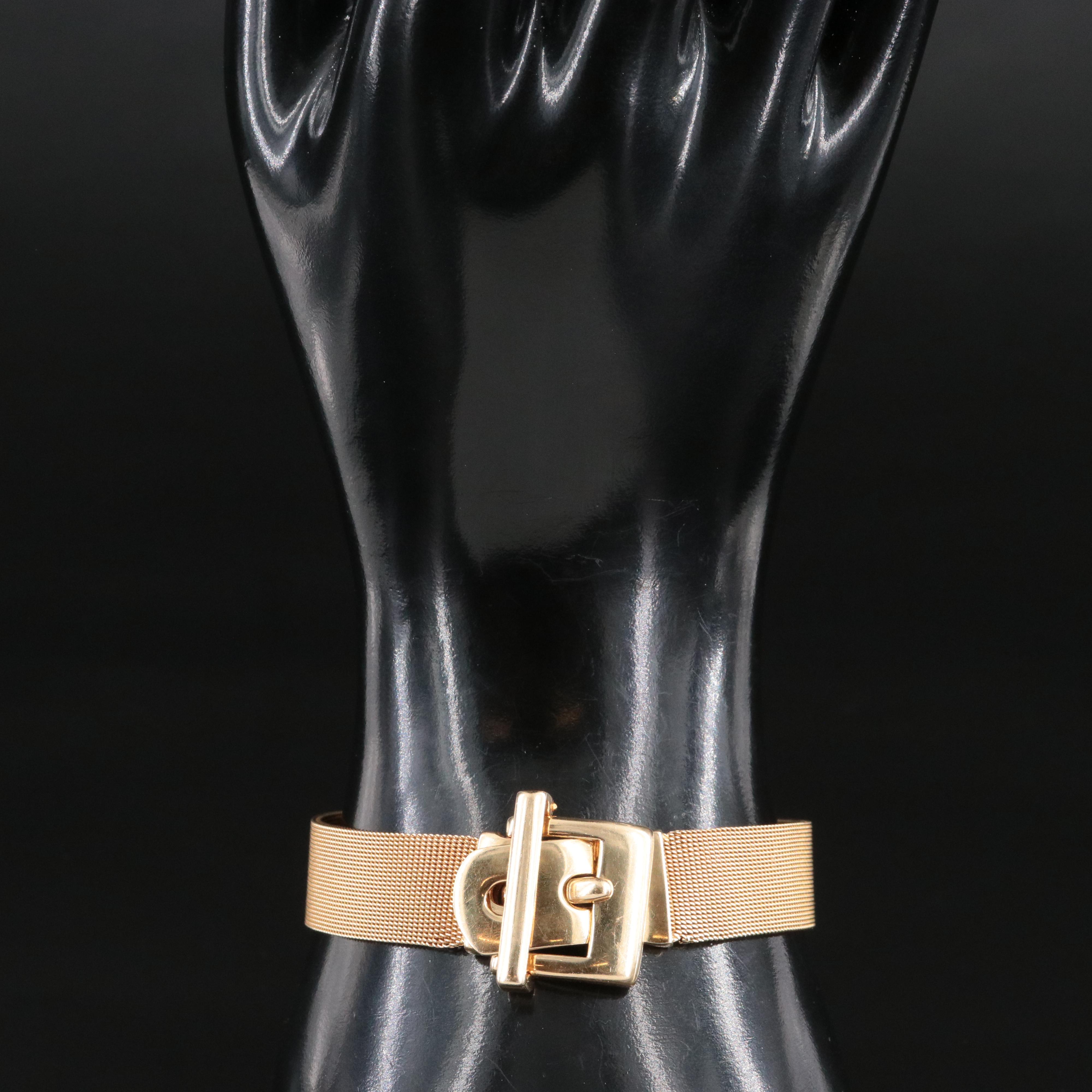 Italian 14K Buckle Bracelet