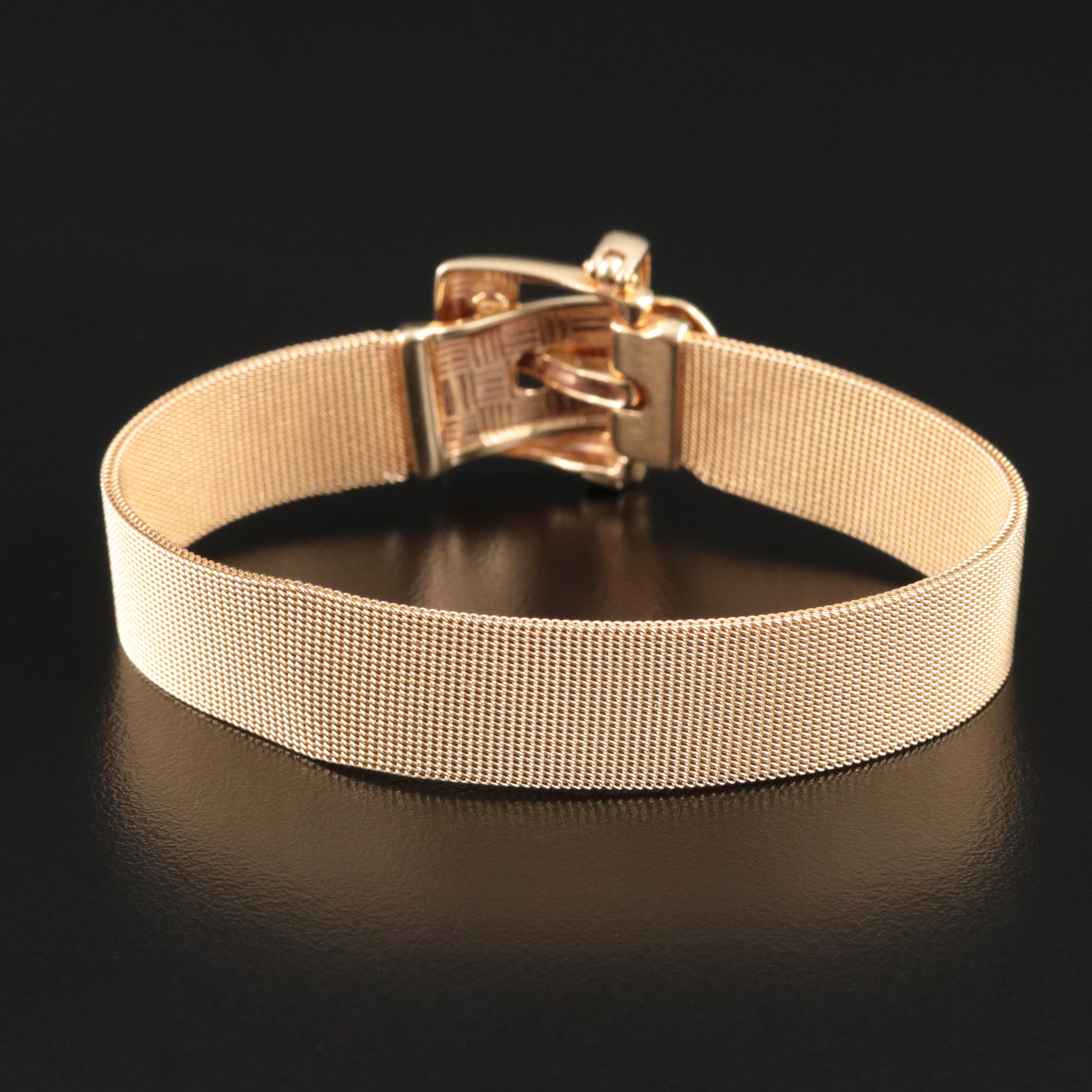 Italian 14K Buckle Bracelet