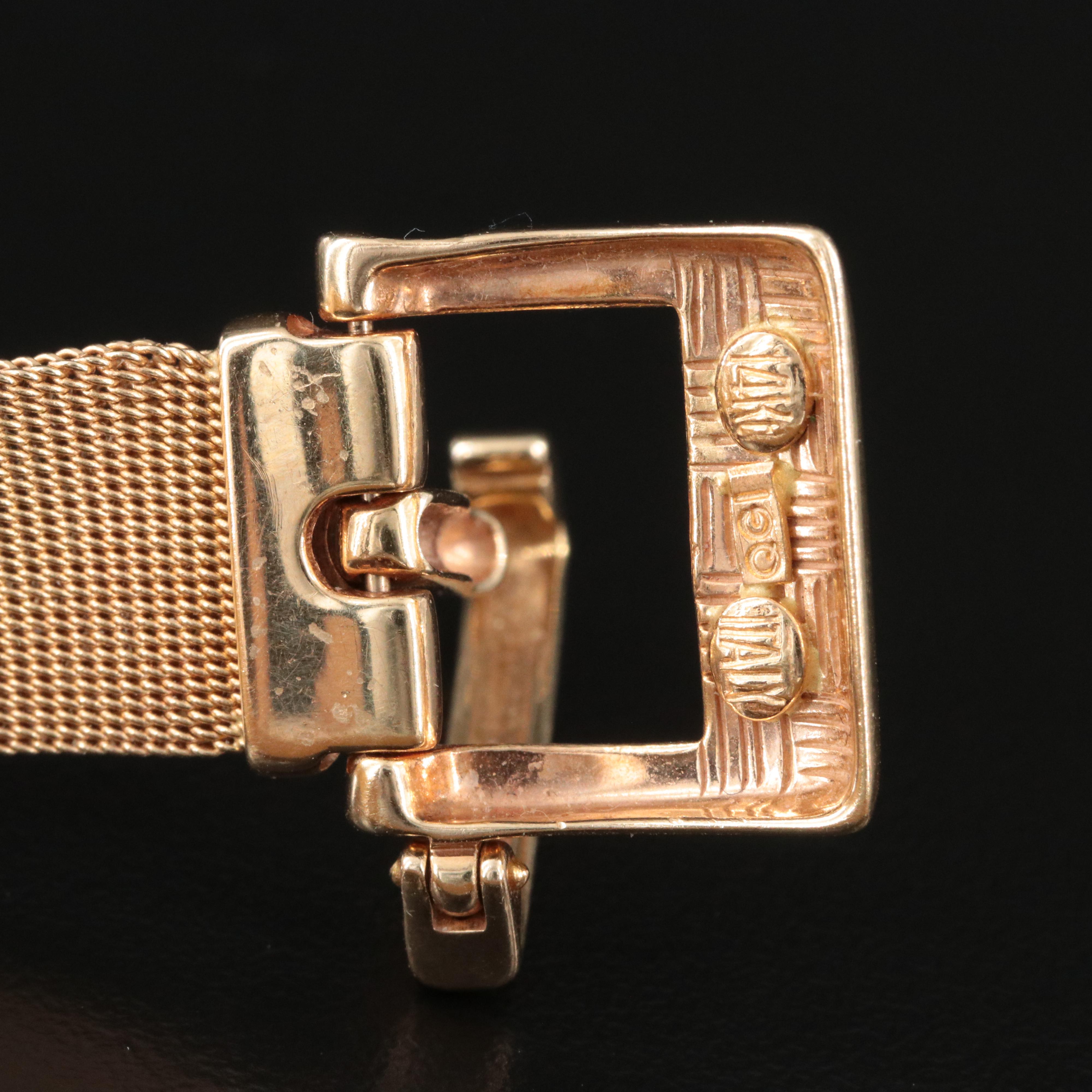 Italian 14K Buckle Bracelet