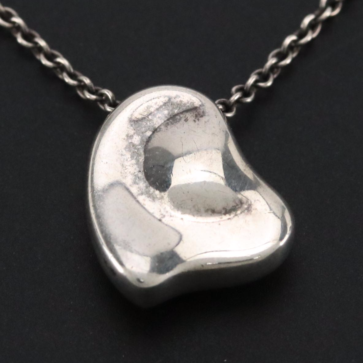 Elsa Peretti for Tiffany & Co. Sterling Full Heart Necklace With Box