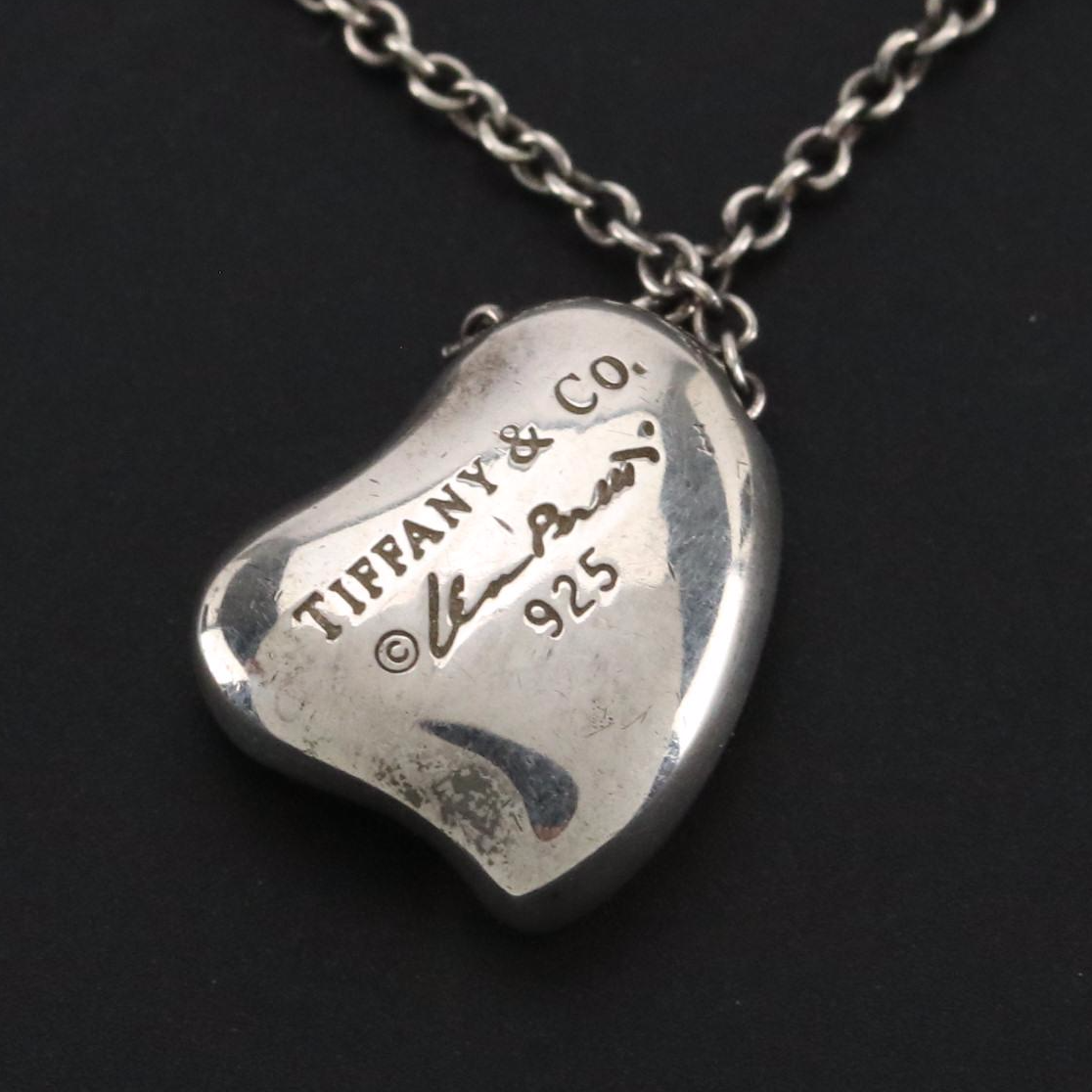 Elsa Peretti for Tiffany & Co. Sterling Full Heart Necklace With Box