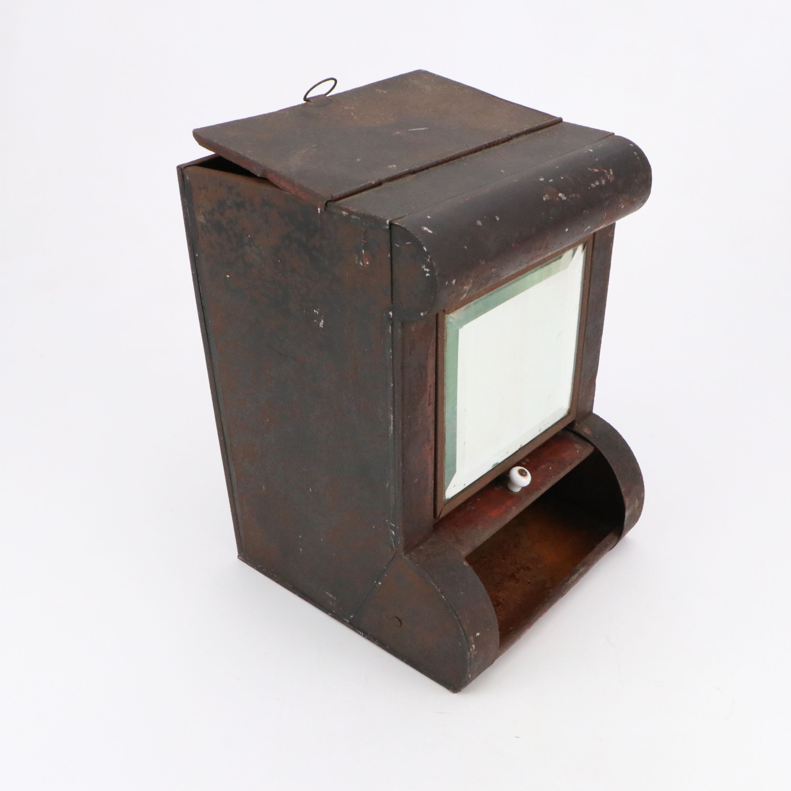 Painted Tin General Store Spice or Coffee Countertop Bin