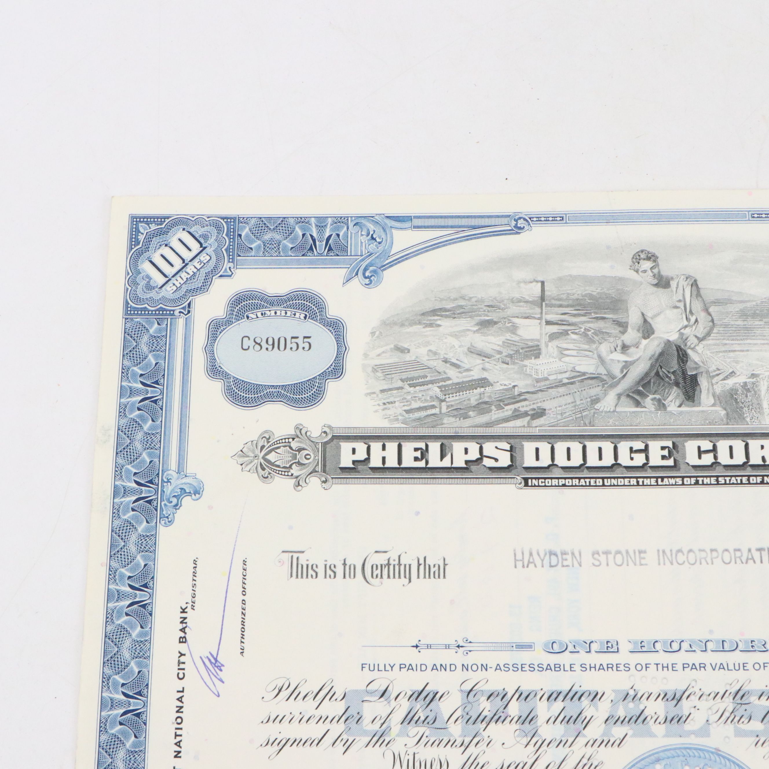 White Motor and Phelps Dodge Stock Certificates, Mid-20th Century