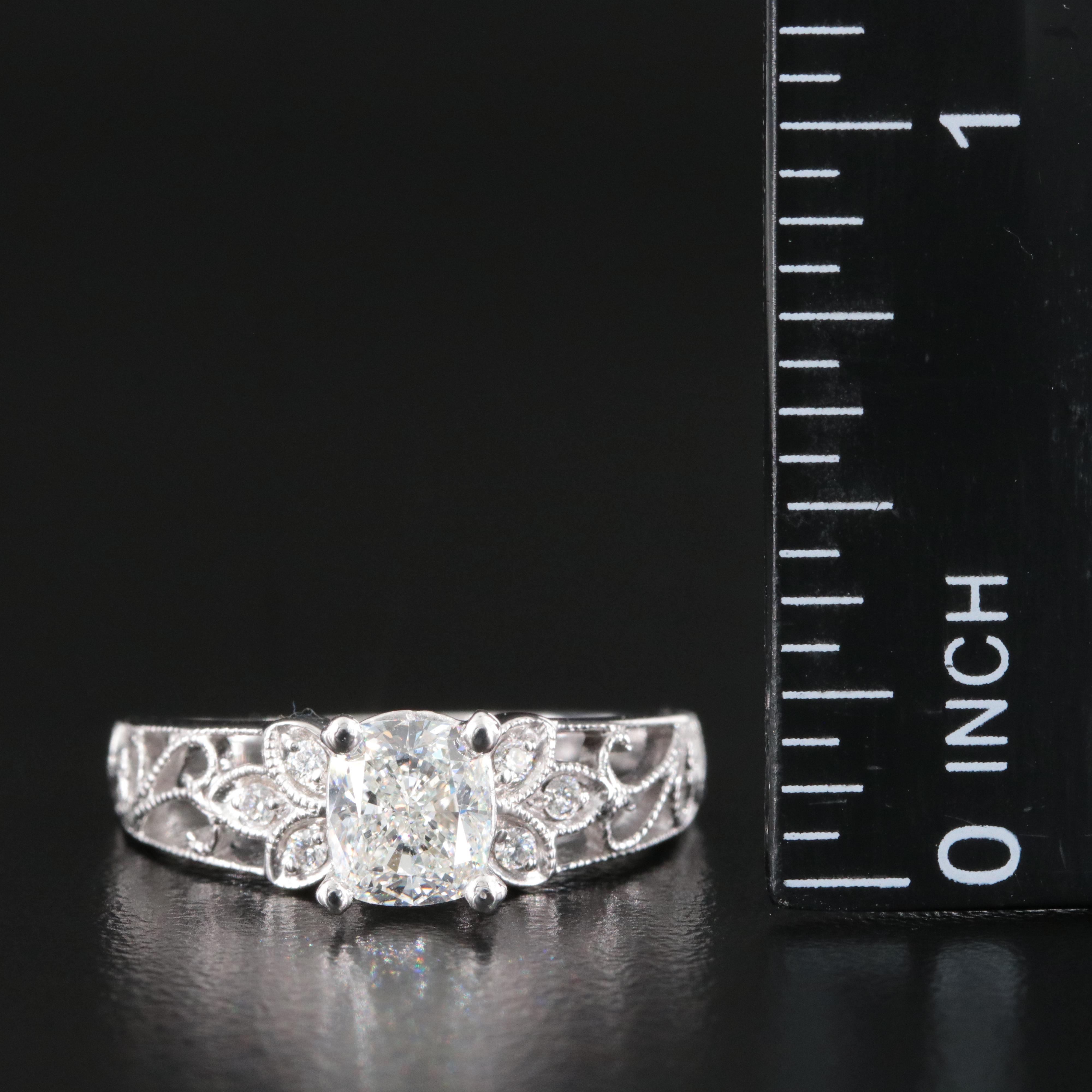 14K 1.29 CTW Diamond Ring with GIA eReport