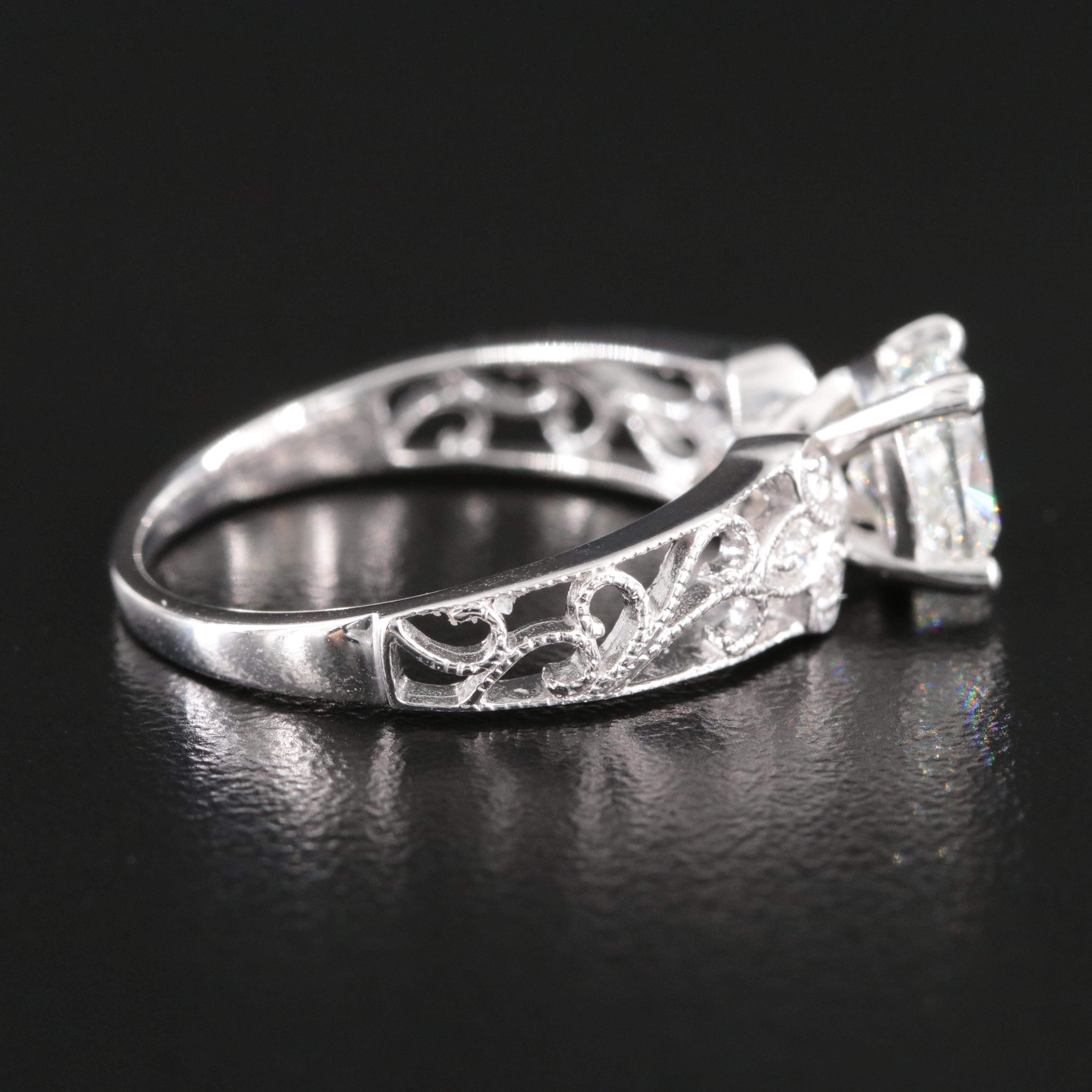 14K 1.29 CTW Diamond Ring with GIA eReport