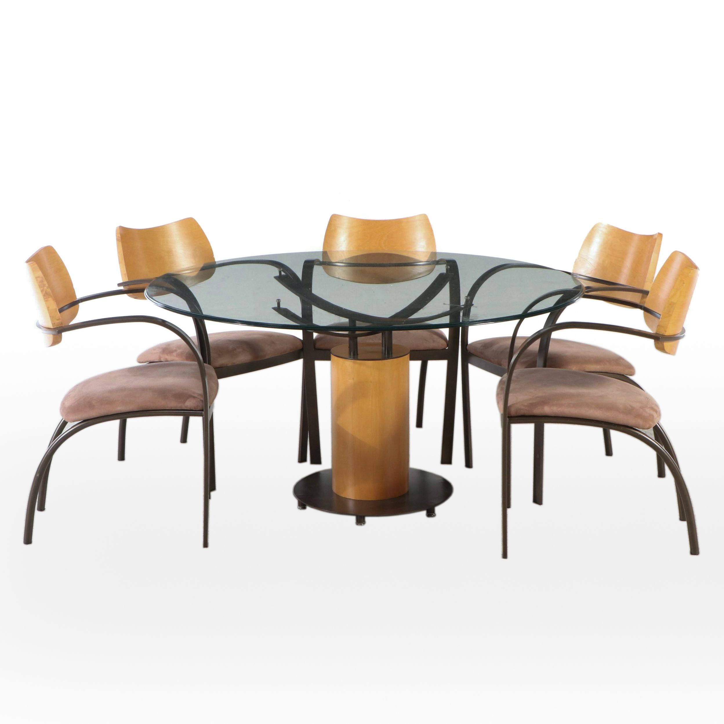 Elite Manufacturing Corp. Postmodernist Six-Piece Dining Set