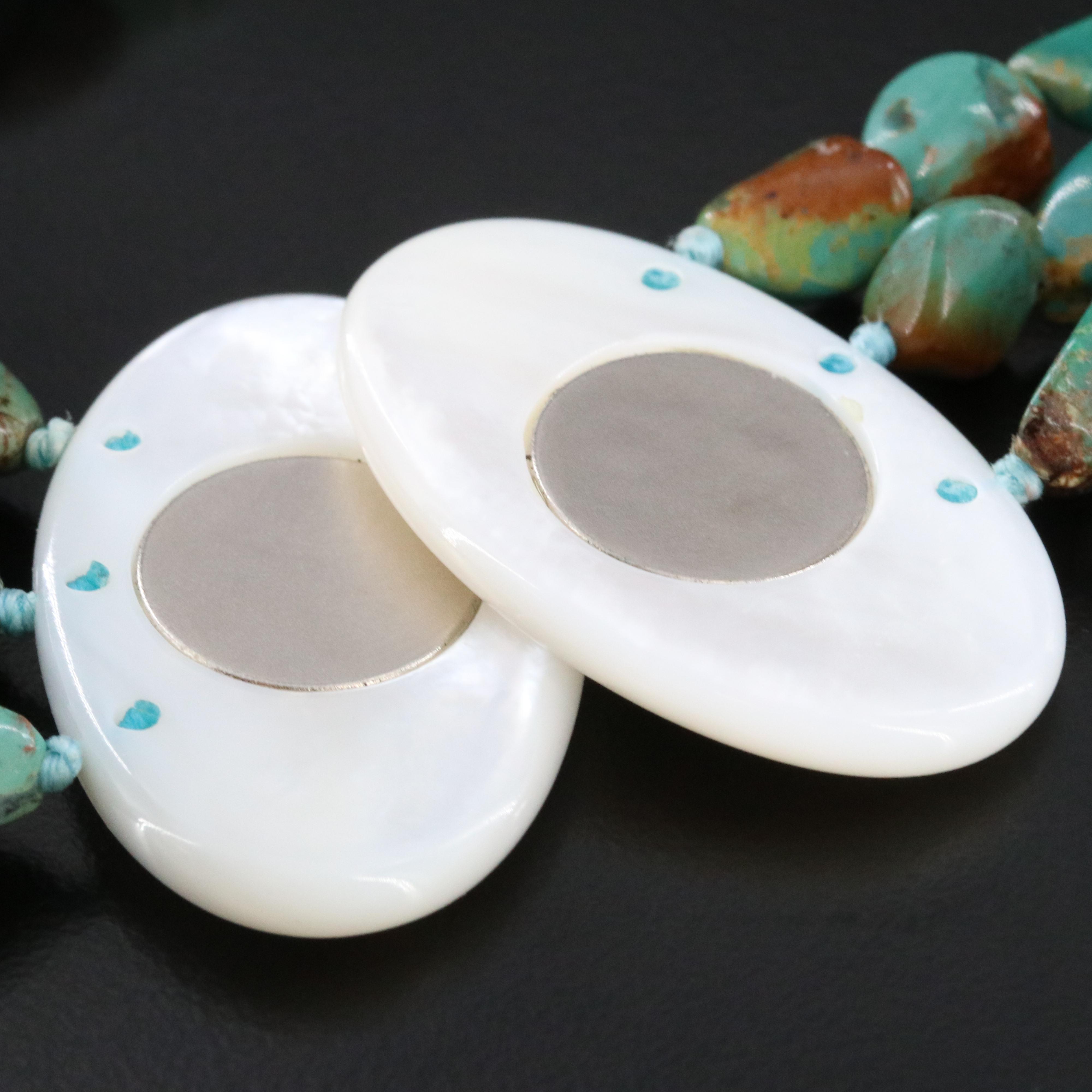 Gemstone Bangles and Turquoise Bead Necklace