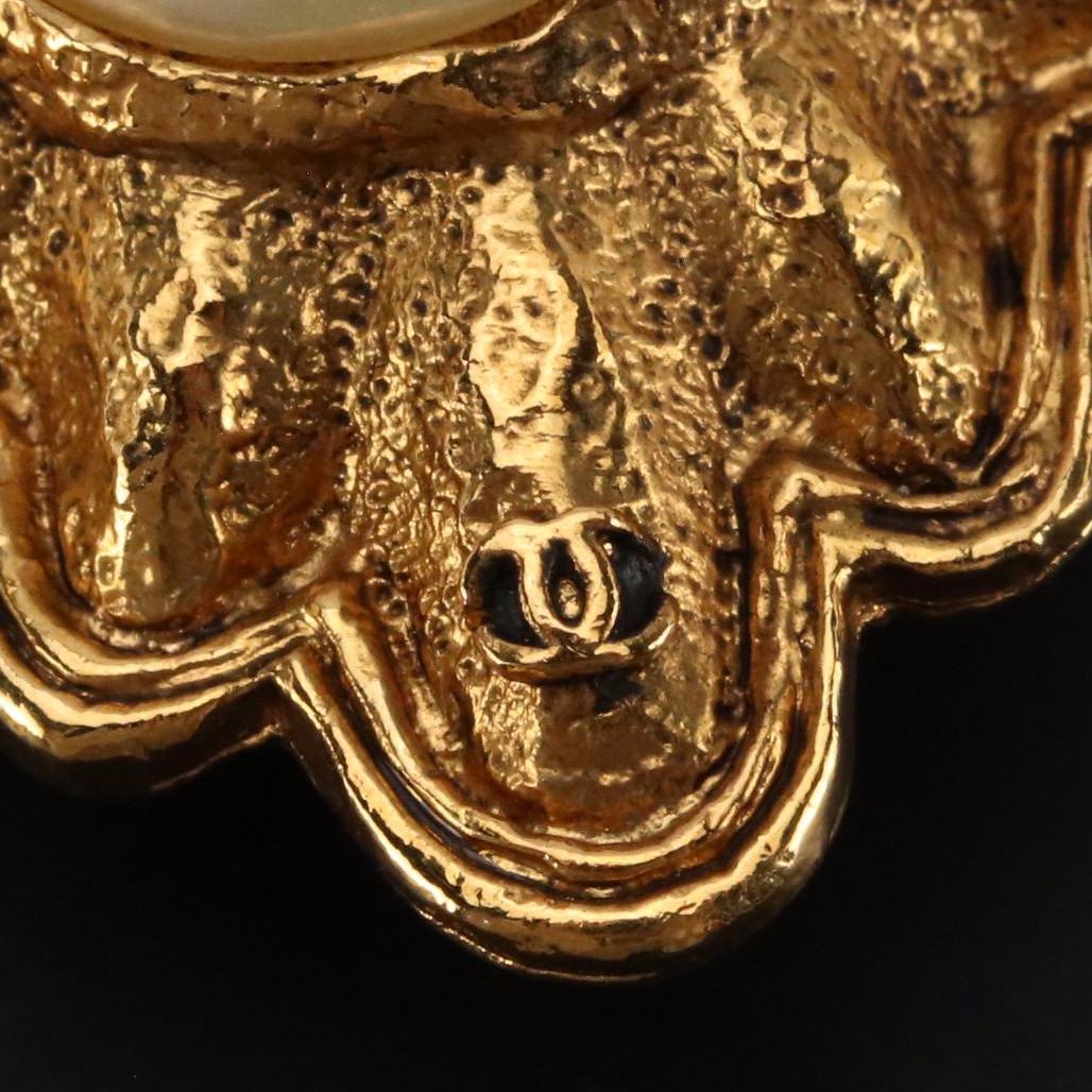 Chanel Vintage Faux Pearl Clip Earrings