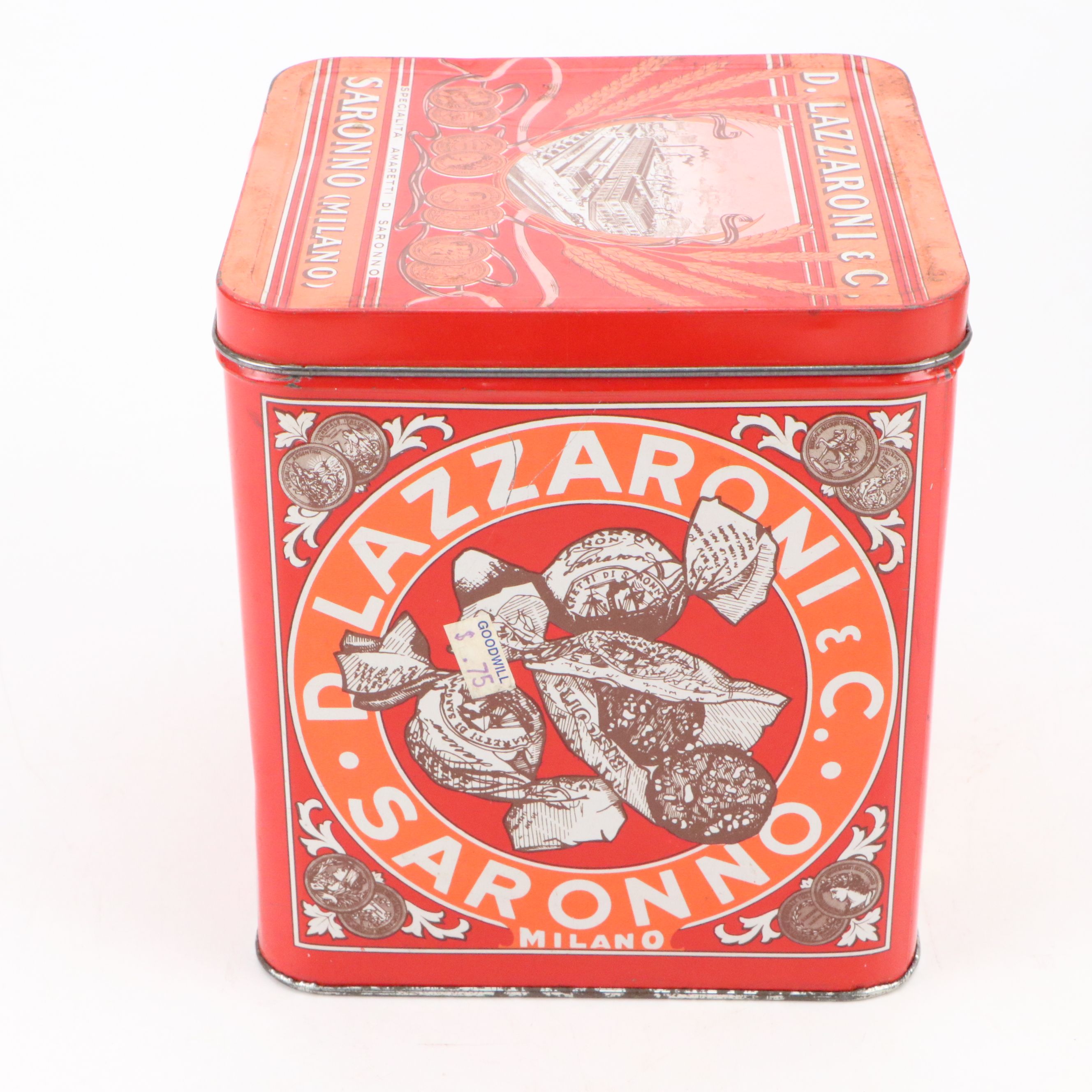 National Can Co. Tin Bread Box with Velvet Tobacco Can and More Canisters