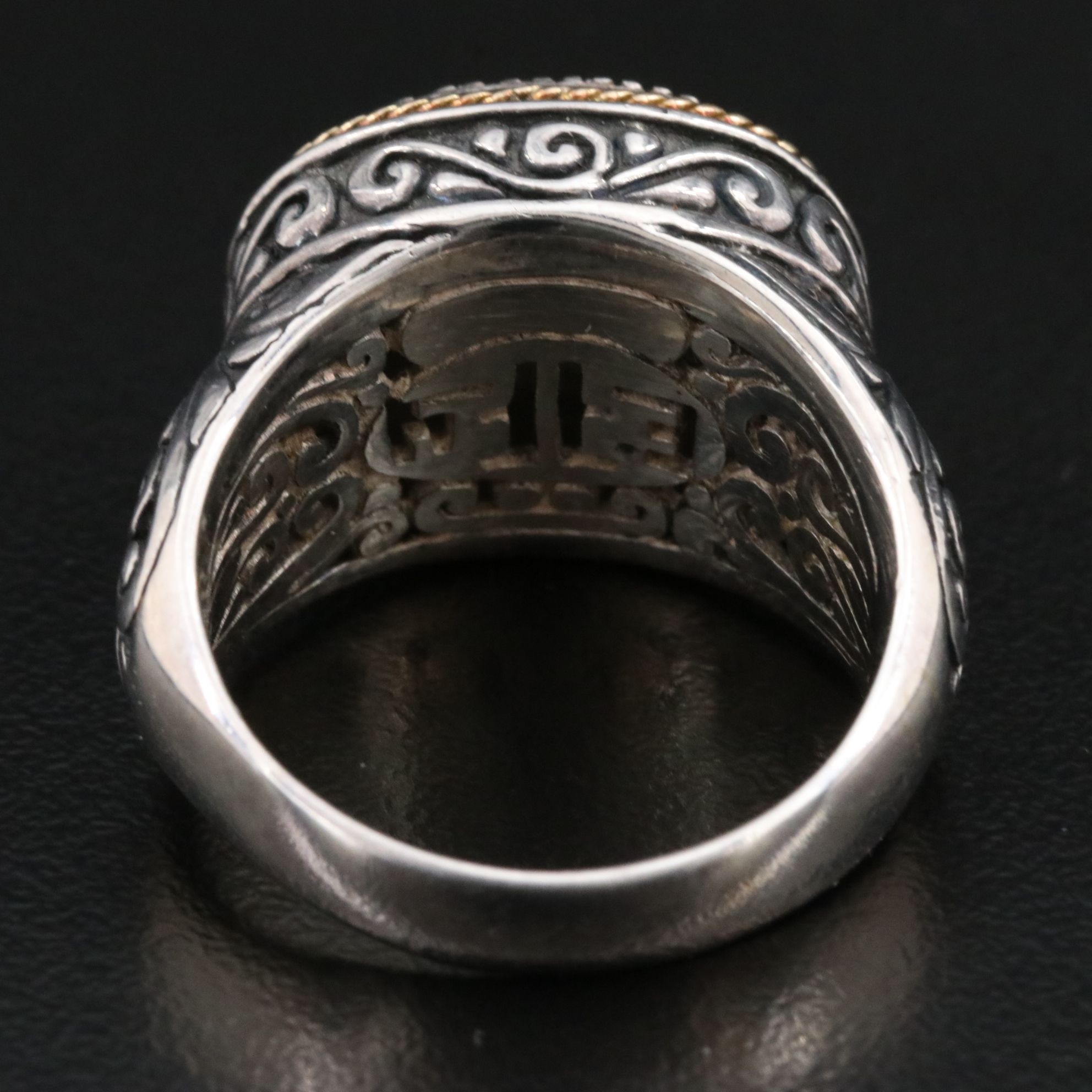 EFFY Sterling and 18K Pavé Diamond Ring