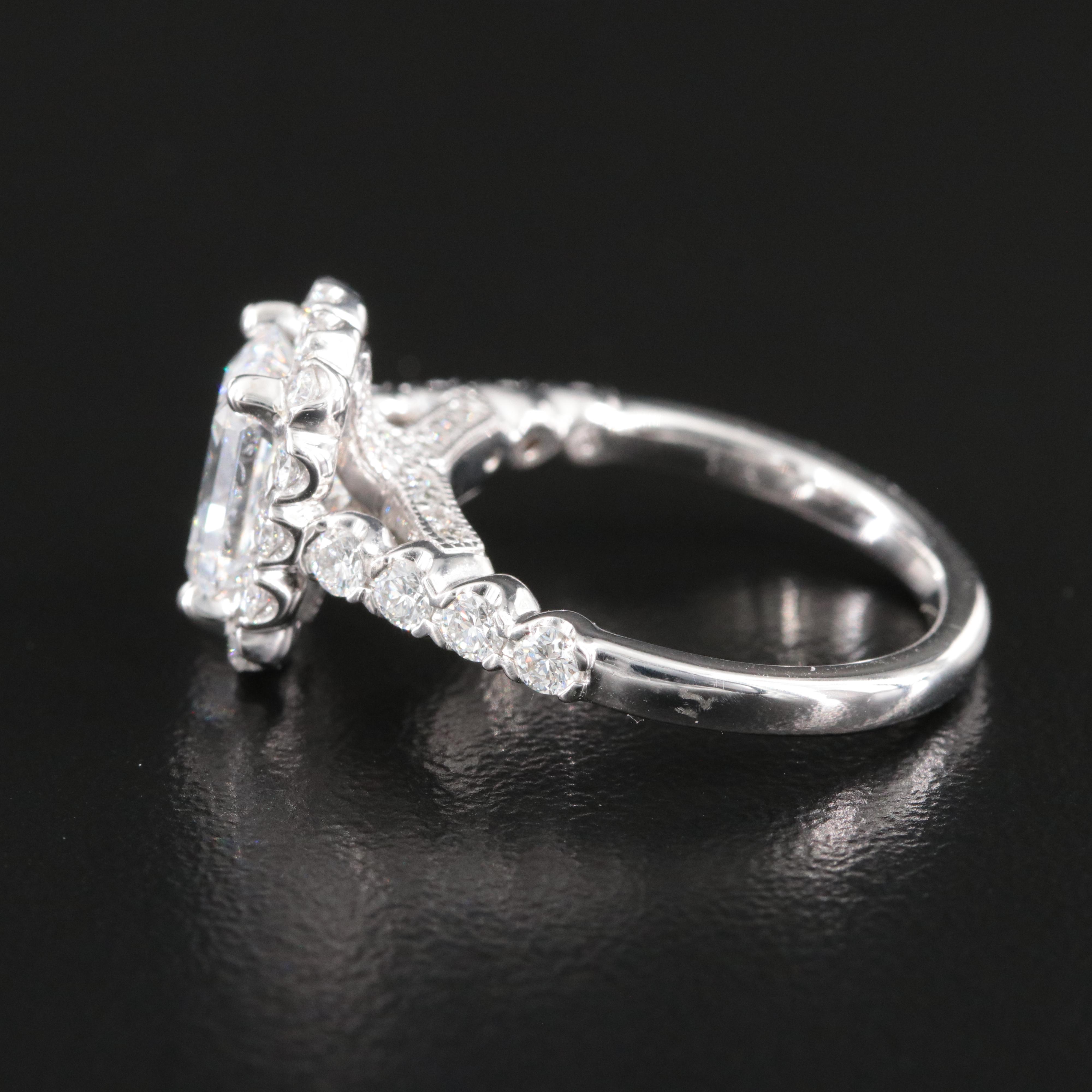 18K 2.75 CTW Diamond Ring with GIA Online Report