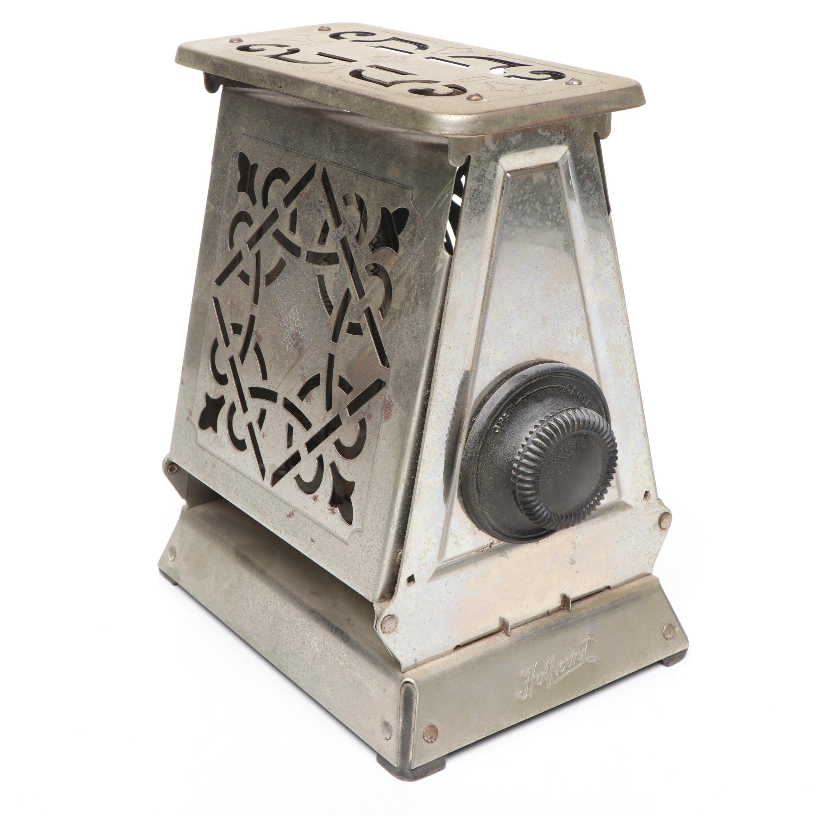 Edison Electric Hotpoint Toaster with Wooden Kitchen Utensils and Pie Pan