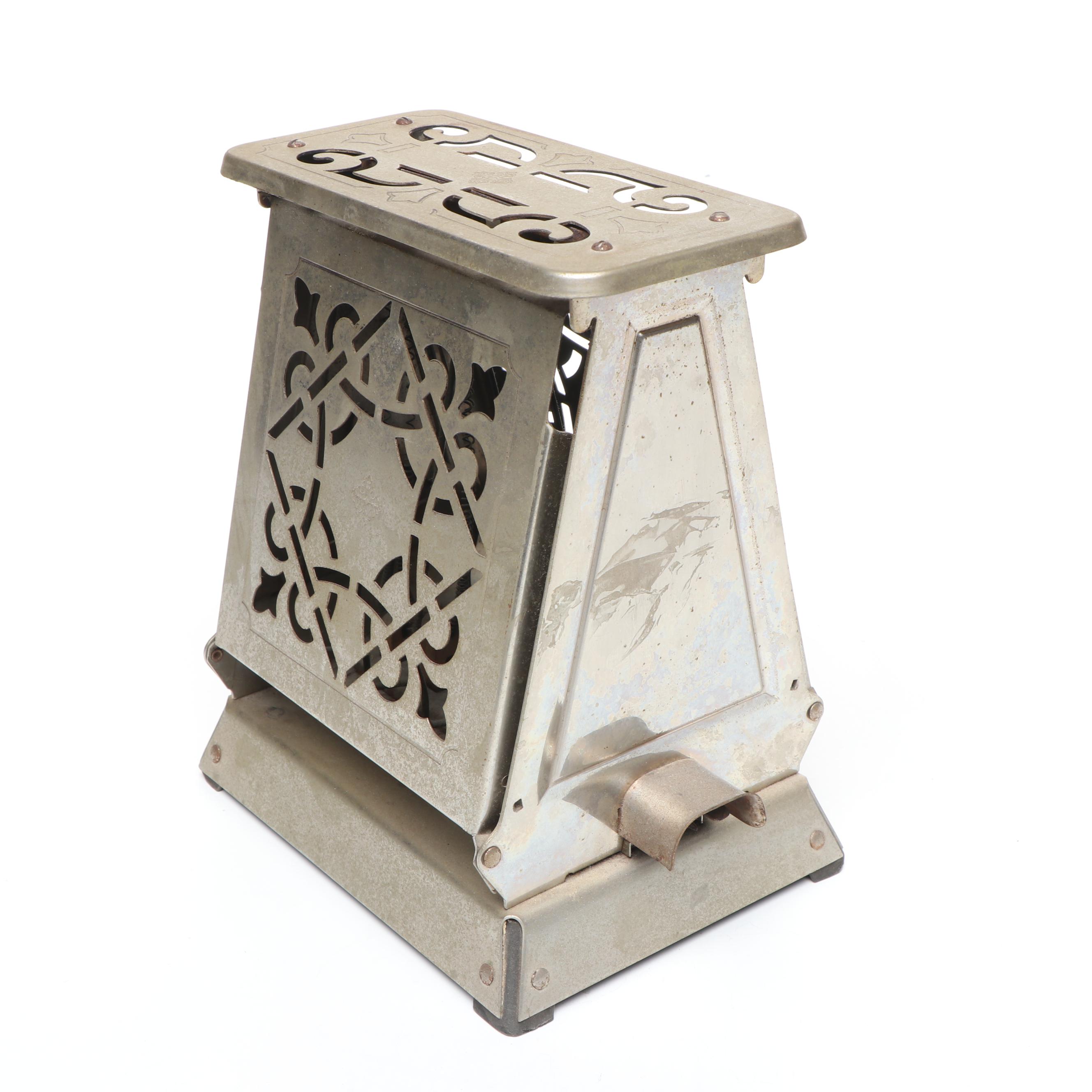 Edison Electric Hotpoint Toaster with Wooden Kitchen Utensils and Pie Pan