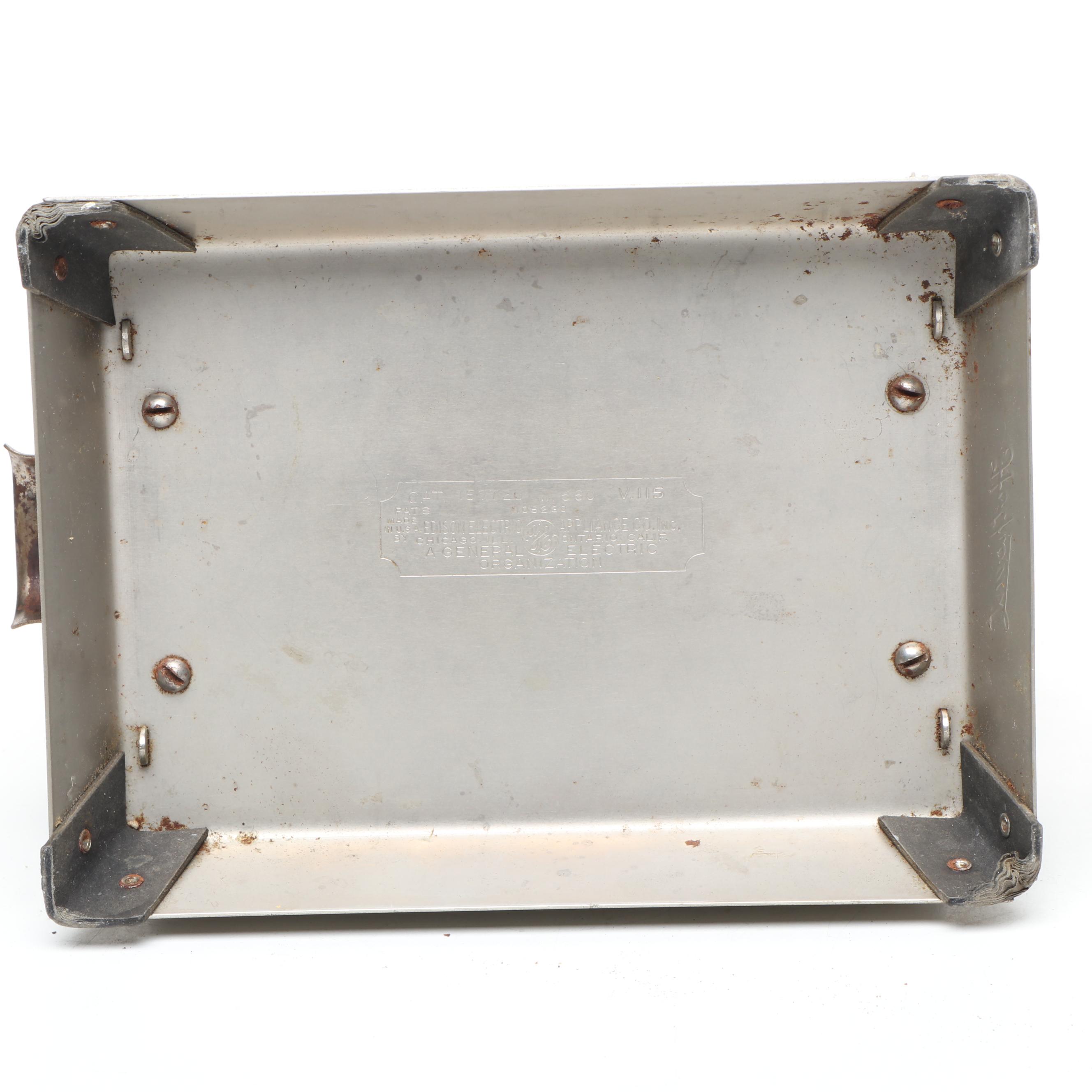 Edison Electric Hotpoint Toaster with Wooden Kitchen Utensils and Pie Pan