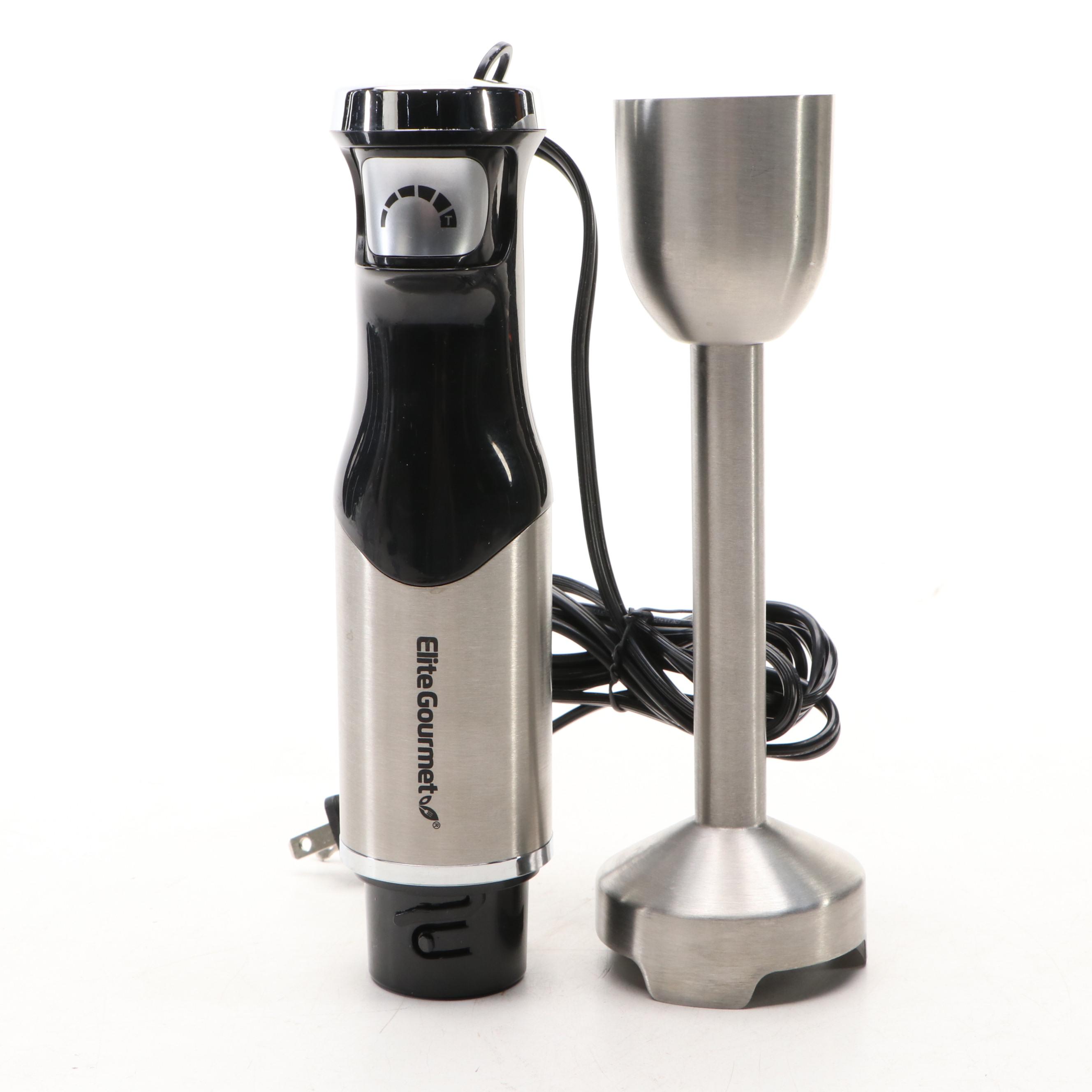 Elite Gourmet Hand Blender with Bags
