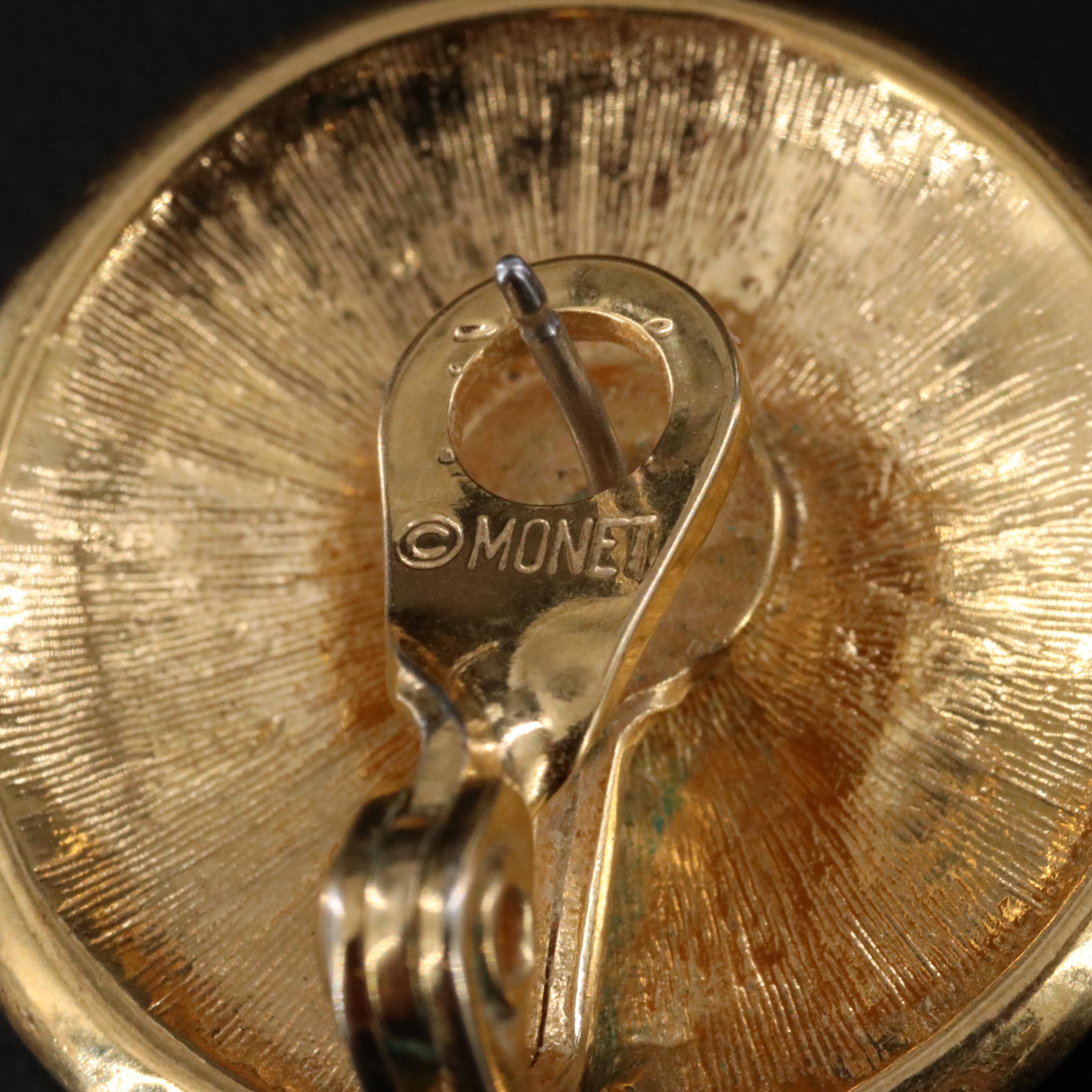 Vintage Faux Pearl, Enamel and Rhinestone Earring Collection Featuring CHAREL